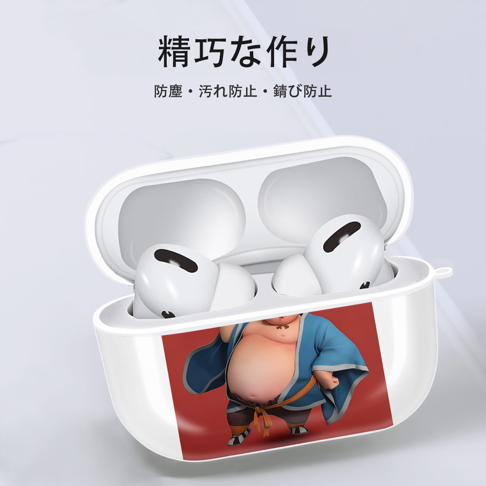 Ne Zha 2 ナタ 魔童の大暴れ 【AirPods Pro用】ハードシェル保護ケース 耐衝撃・防指紋・カラビナ付き商品仕様