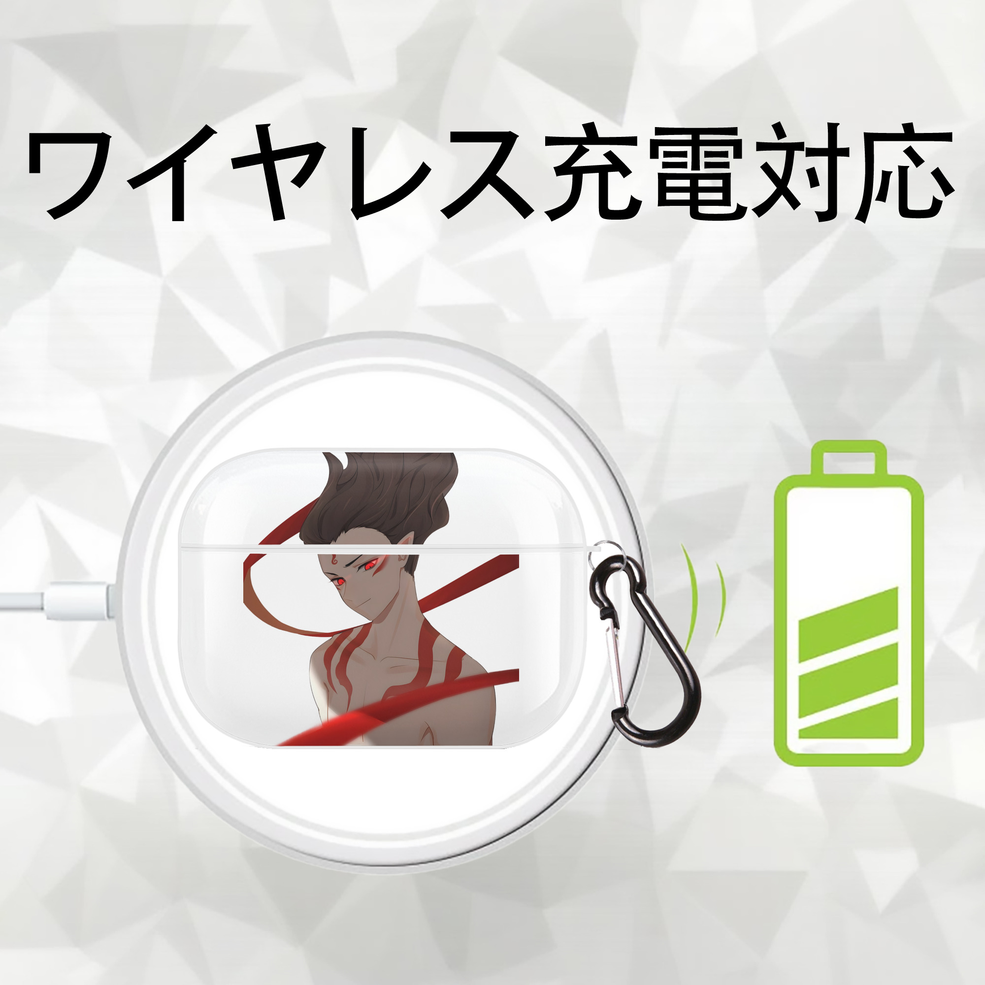 Ne Zha 2 ナタ 魔童の大暴れ 【AirPods Pro用】ハードシェル保護ケース 耐衝撃・防指紋・カラビナ付き商品仕様