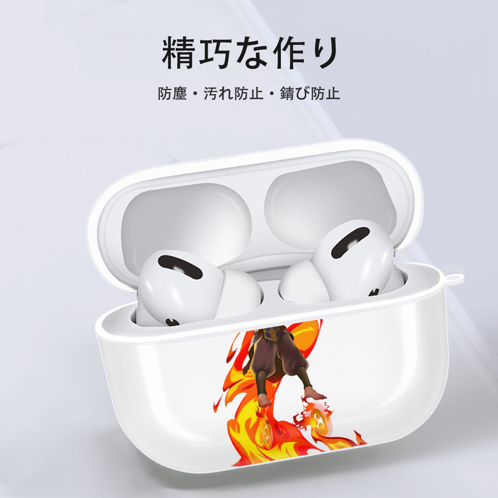 Ne Zha 2 ナタ 魔童の大暴れ 【AirPods Pro用】ハードシェル保護ケース 耐衝撃・防指紋・カラビナ付き商品仕様
