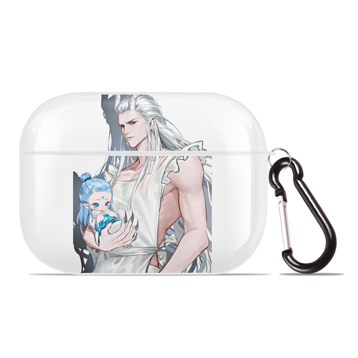 （画像用） Ne Zha 2 ナタ 魔童の大暴れ 【AirPods Pro用】ハードシェル保護ケース 耐衝撃・防指紋・カラビナ付き商品仕様