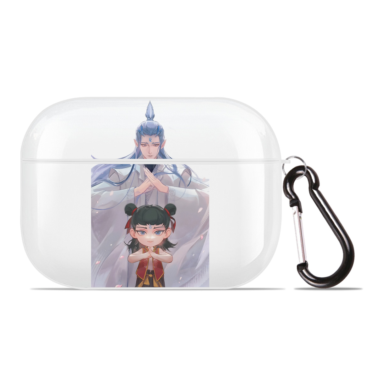 （画像用） Ne Zha 2 ナタ 魔童の大暴れ 【AirPods Pro用】ハードシェル保護ケース 耐衝撃・防指紋・カラビナ付き商品仕様