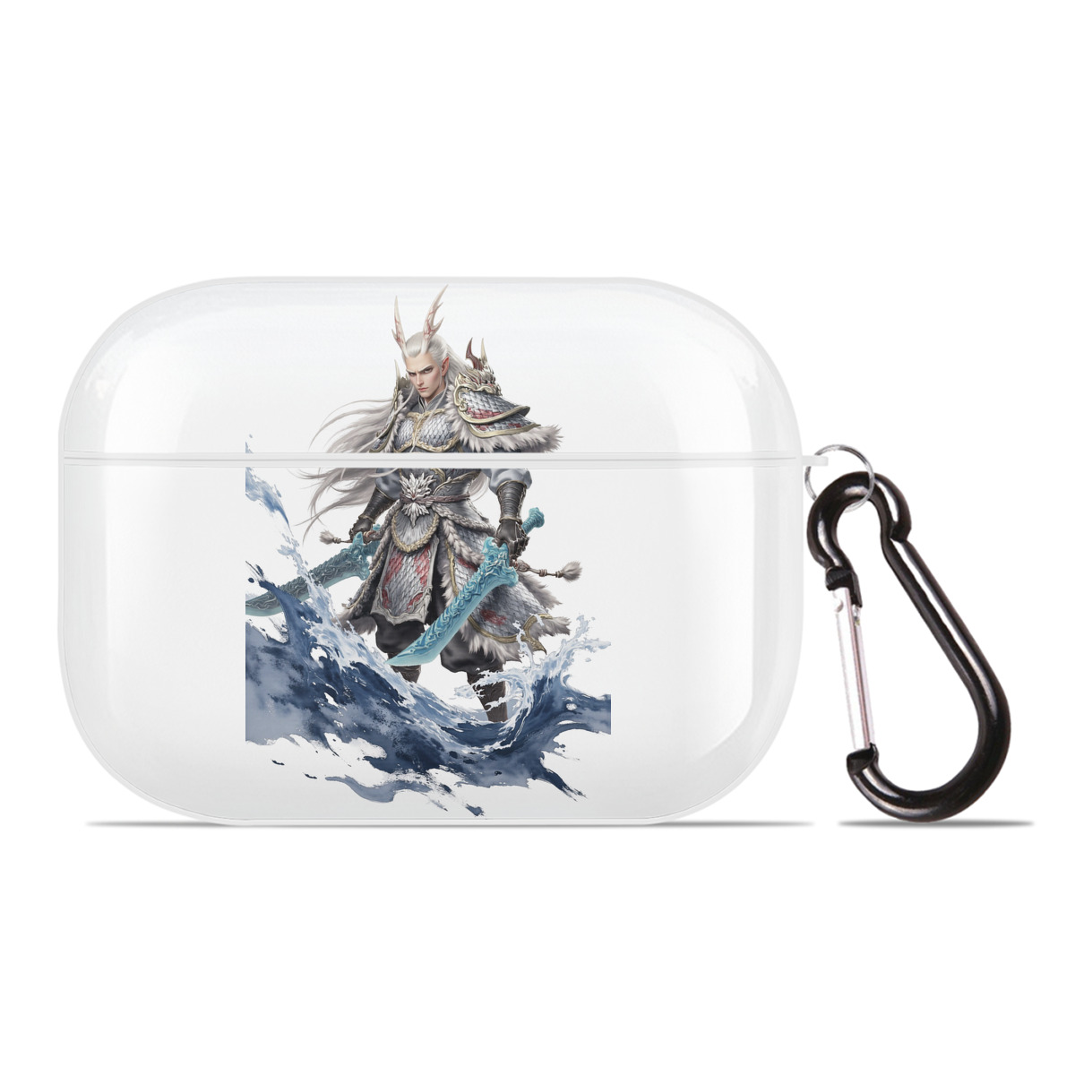 （画像用） Ne Zha 2 ナタ 魔童の大暴れ 【AirPods Pro用】ハードシェル保護ケース 耐衝撃・防指紋・カラビナ付き商品仕様