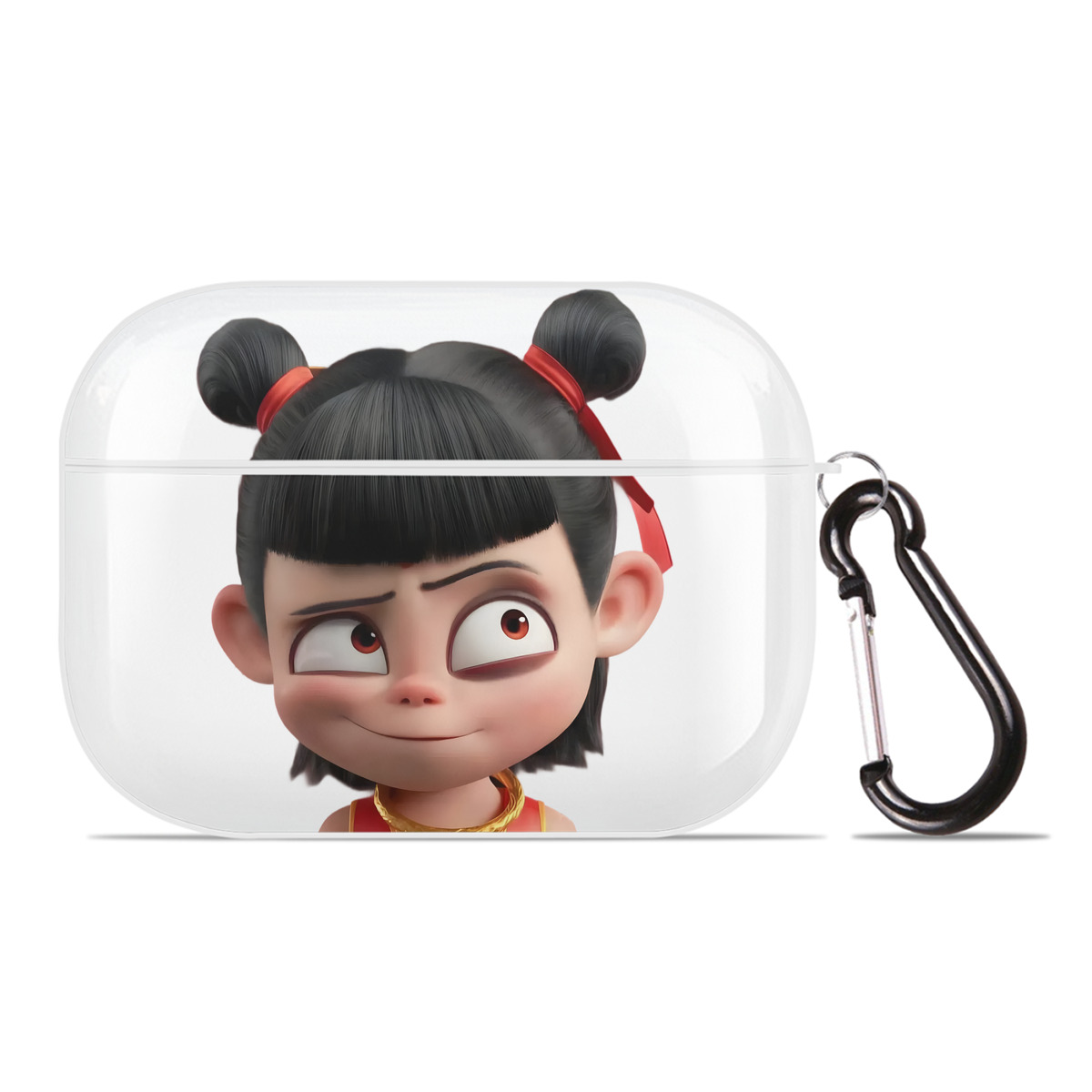 （画像用） Ne Zha 2 ナタ 魔童の大暴れ 【AirPods Pro用】ハードシェル保護ケース 耐衝撃・防指紋・カラビナ付き商品仕様