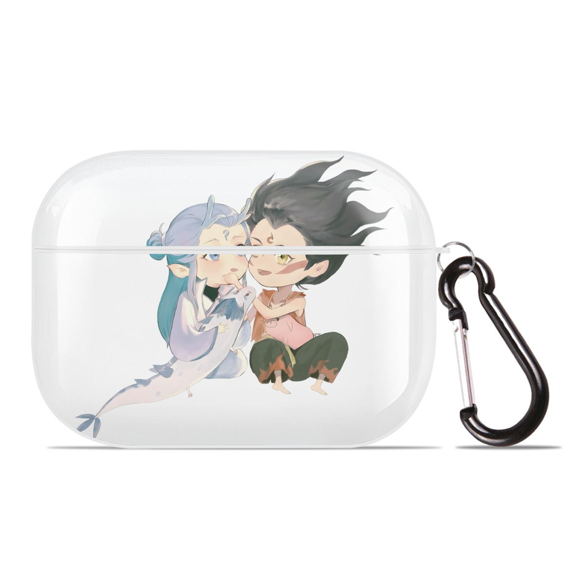 （画像用） Ne Zha 2 ナタ 魔童の大暴れ 【AirPods Pro用】ハードシェル保護ケース 耐衝撃・防指紋・カラビナ付き商品仕様