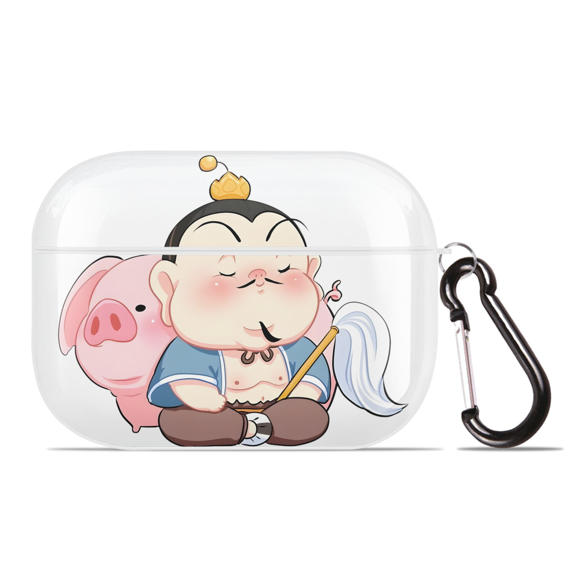 （画像用） Ne Zha 2 ナタ 魔童の大暴れ 【AirPods Pro用】ハードシェル保護ケース 耐衝撃・防指紋・カラビナ付き商品仕様