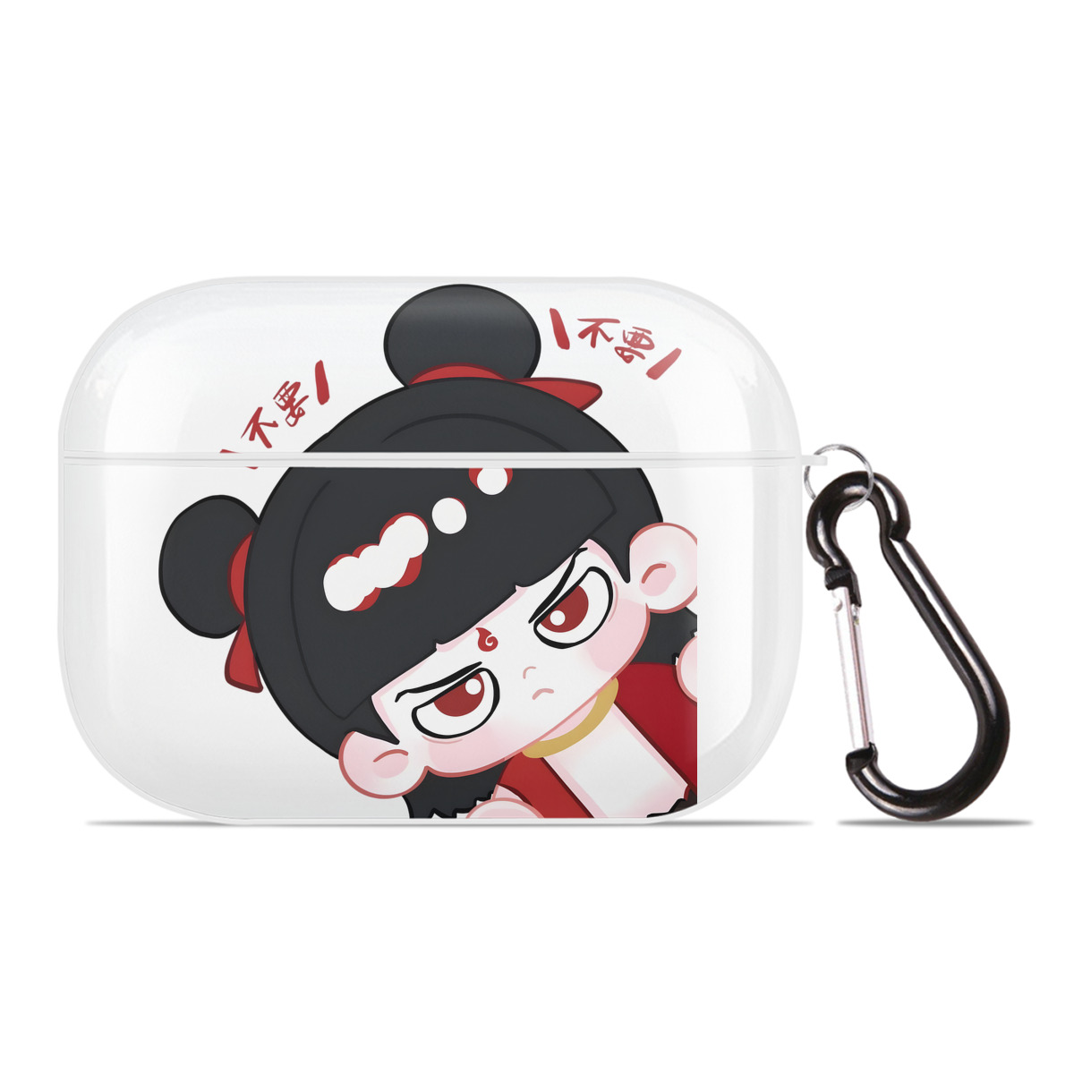 （画像用） Ne Zha 2 ナタ 魔童の大暴れ 【AirPods Pro用】ハードシェル保護ケース 耐衝撃・防指紋・カラビナ付き商品仕様