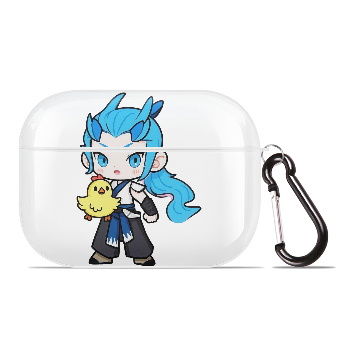 （画像用） Ne Zha 2 ナタ 魔童の大暴れ 【AirPods Pro用】ハードシェル保護ケース 耐衝撃・防指紋・カラビナ付き商品仕様