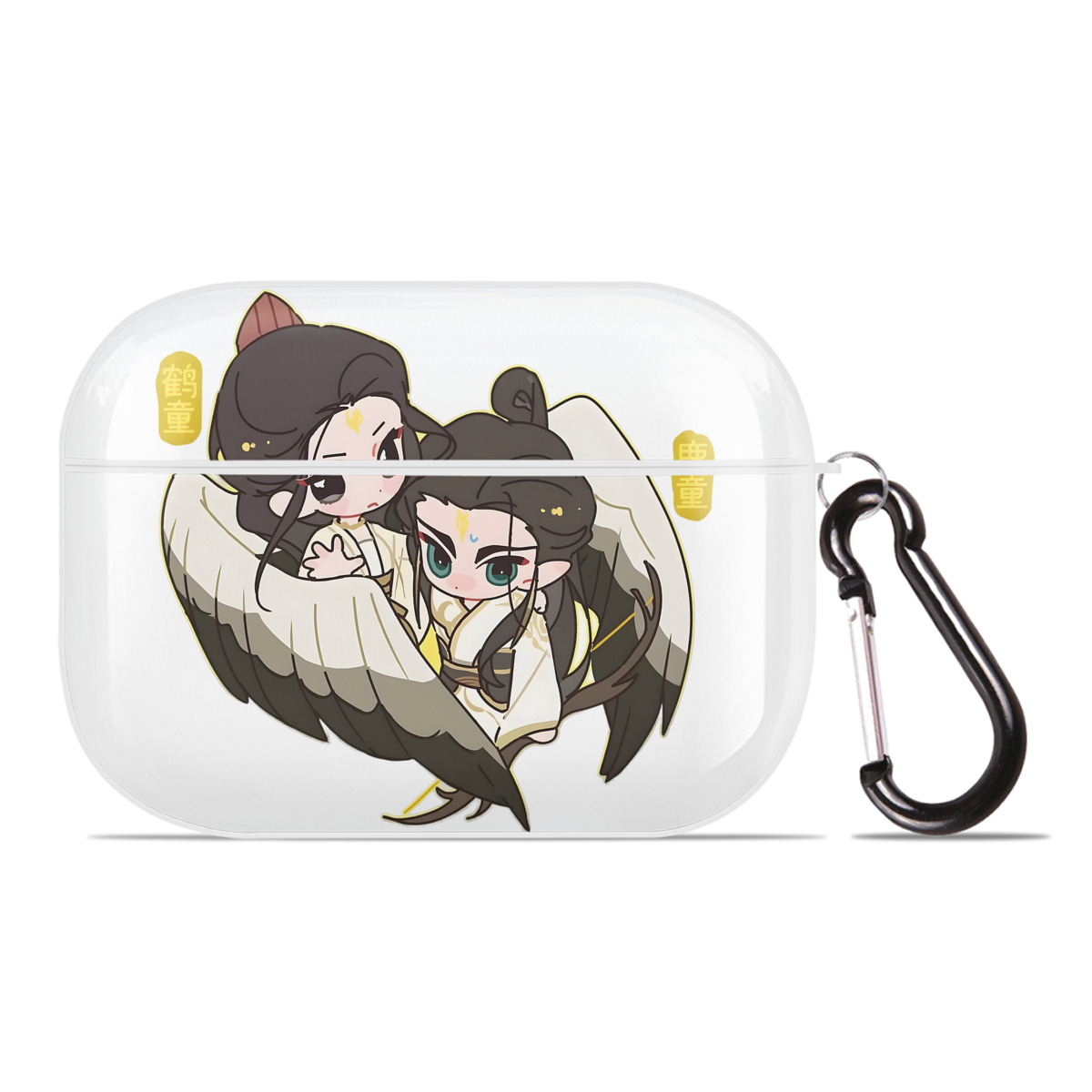（画像用） Ne Zha 2 ナタ 魔童の大暴れ 【AirPods Pro用】ハードシェル保護ケース 耐衝撃・防指紋・カラビナ付き商品仕様