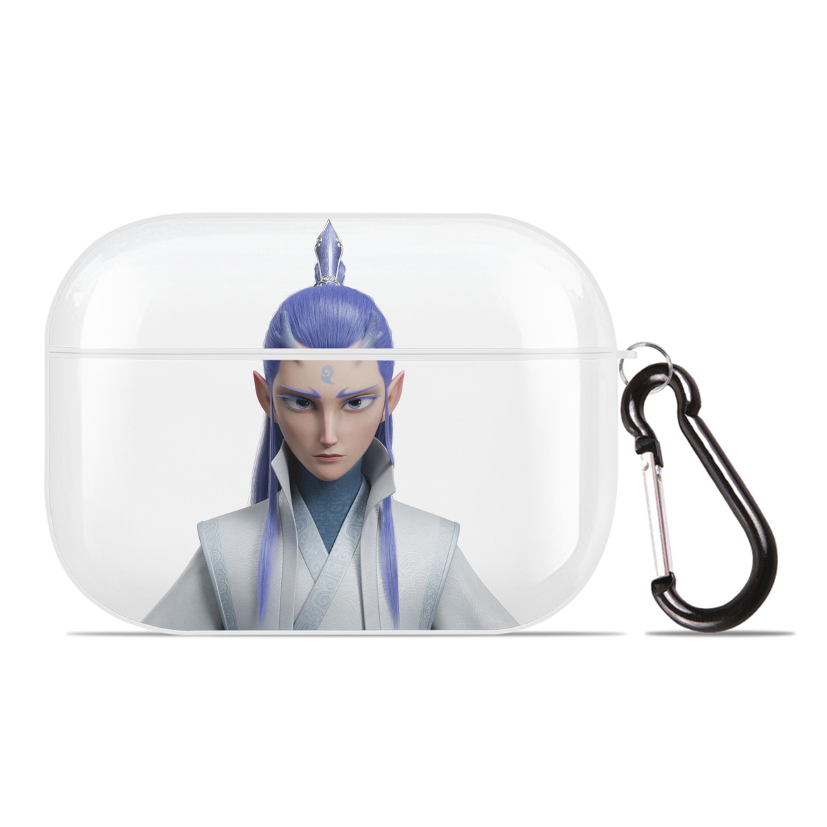 （画像用） Ne Zha 2 ナタ 魔童の大暴れ 【AirPods Pro用】ハードシェル保護ケース 耐衝撃・防指紋・カラビナ付き商品仕様