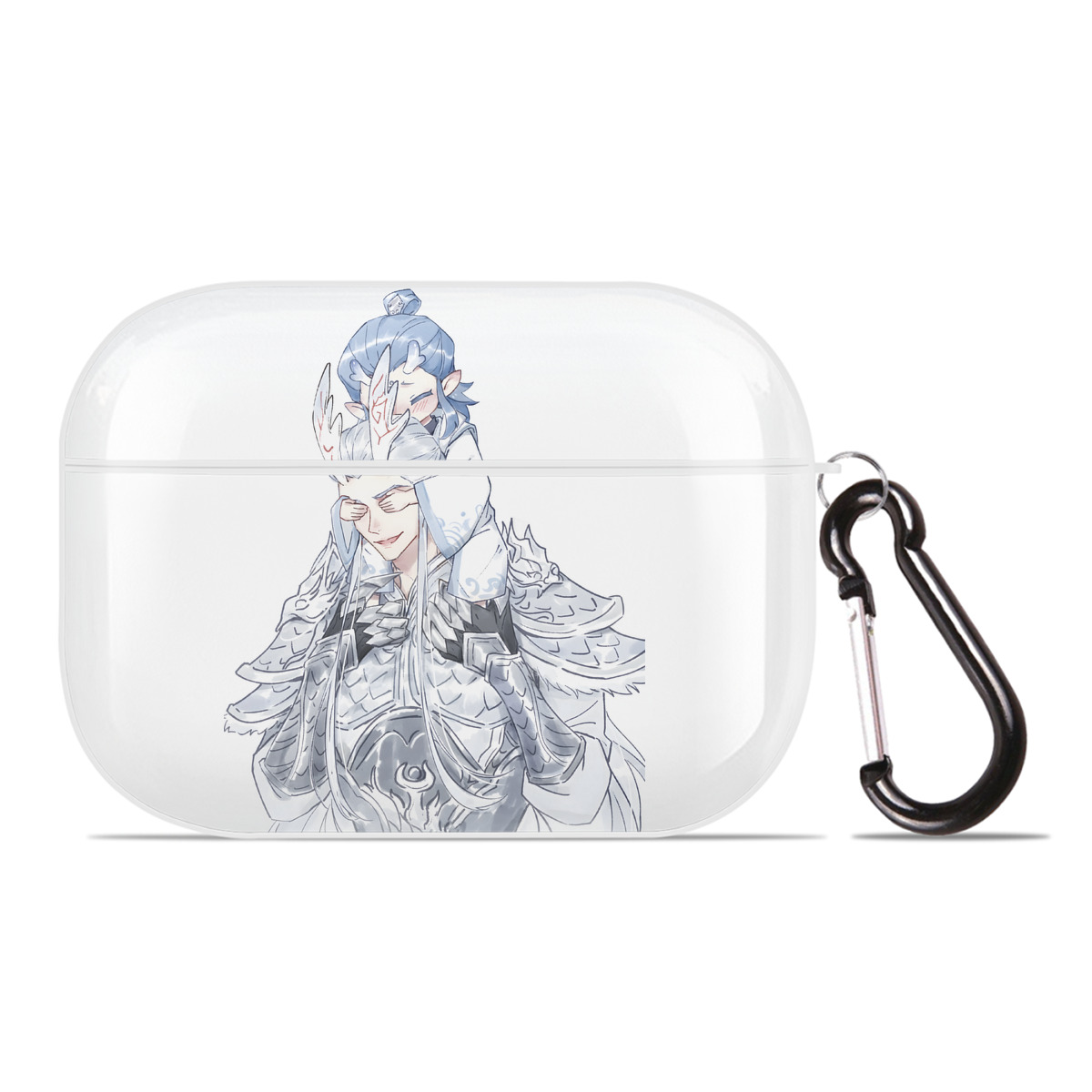 （画像用） Ne Zha 2 ナタ 魔童の大暴れ 【AirPods Pro用】ハードシェル保護ケース 耐衝撃・防指紋・カラビナ付き商品仕様