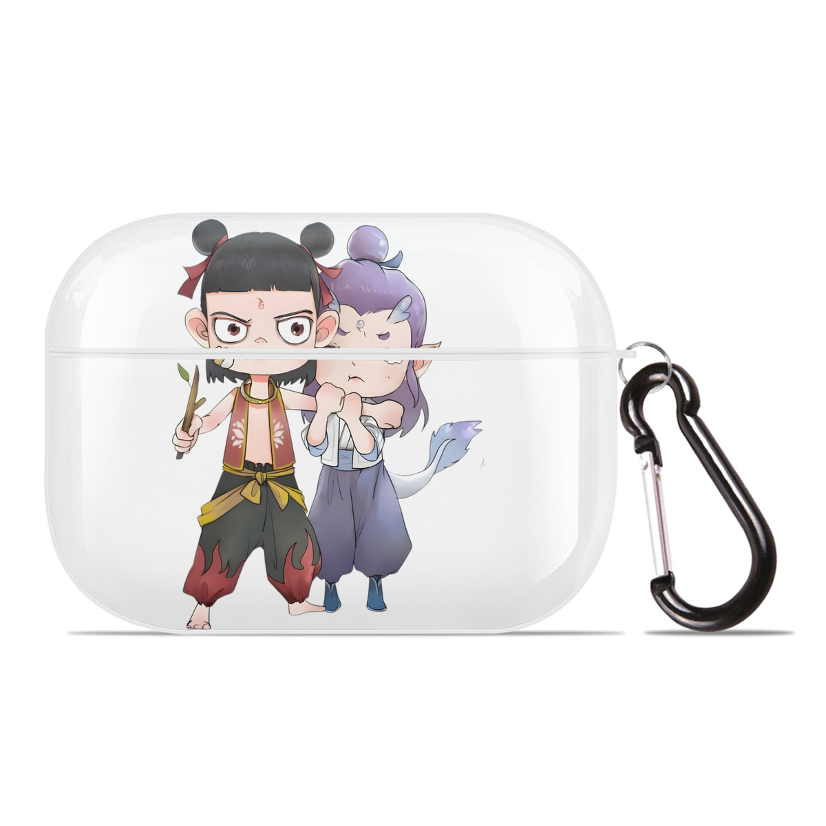 （画像用） Ne Zha 2 ナタ 魔童の大暴れ 【AirPods Pro用】ハードシェル保護ケース 耐衝撃・防指紋・カラビナ付き商品仕様