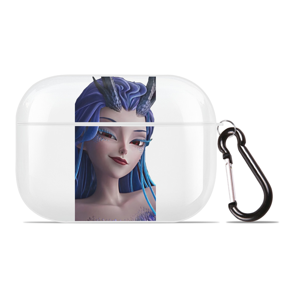 （画像用） Ne Zha 2 ナタ 魔童の大暴れ 【AirPods Pro用】ハードシェル保護ケース 耐衝撃・防指紋・カラビナ付き商品仕様