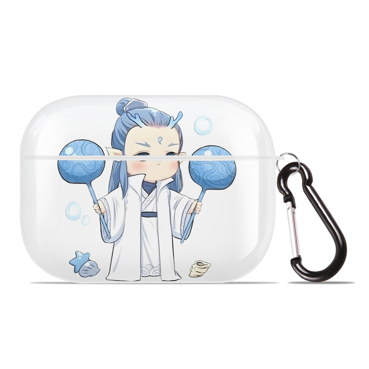 （画像用） Ne Zha 2 ナタ 魔童の大暴れ 【AirPods Pro用】ハードシェル保護ケース 耐衝撃・防指紋・カラビナ付き商品仕様
