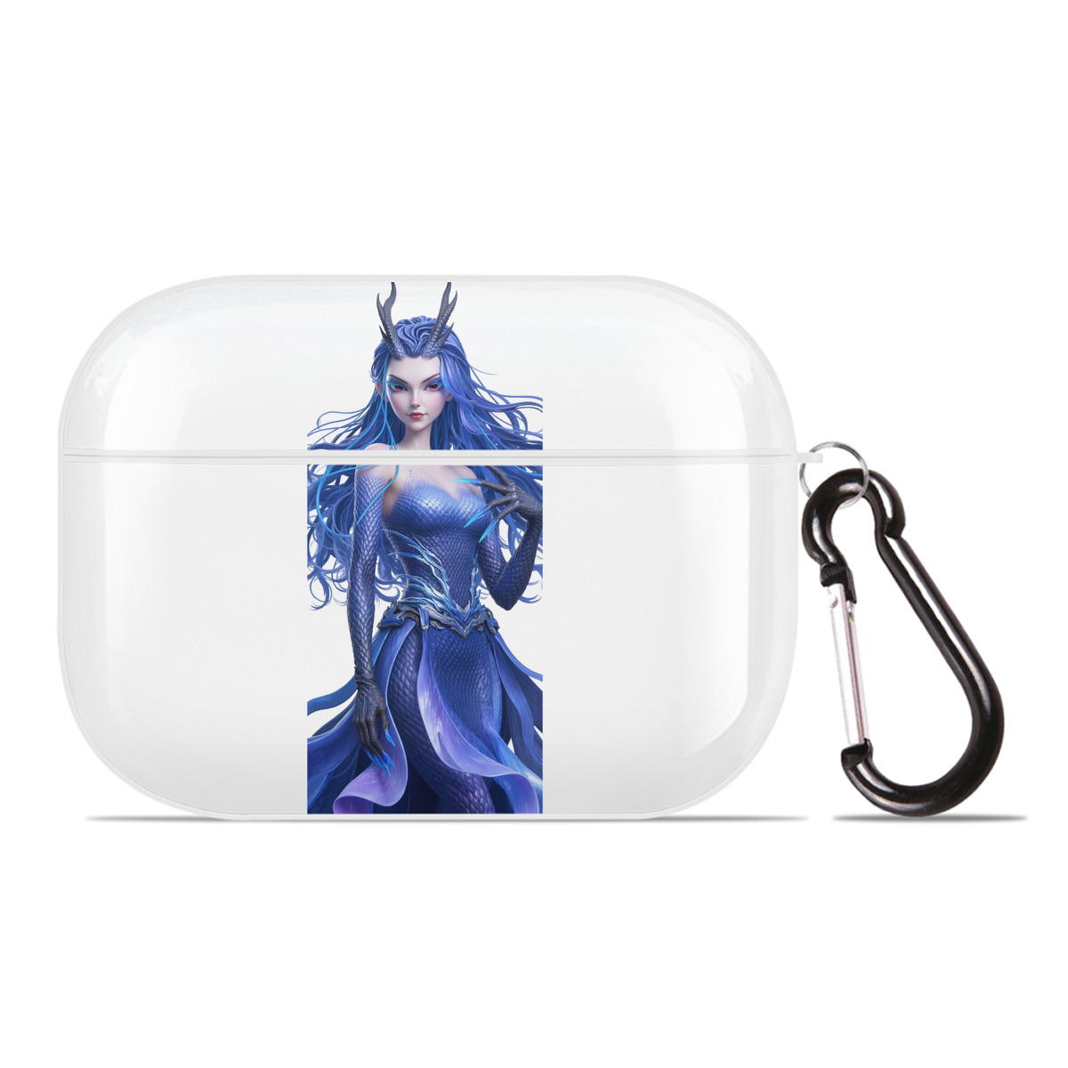 （画像用） Ne Zha 2 ナタ 魔童の大暴れ 【AirPods Pro用】ハードシェル保護ケース 耐衝撃・防指紋・カラビナ付き商品仕様