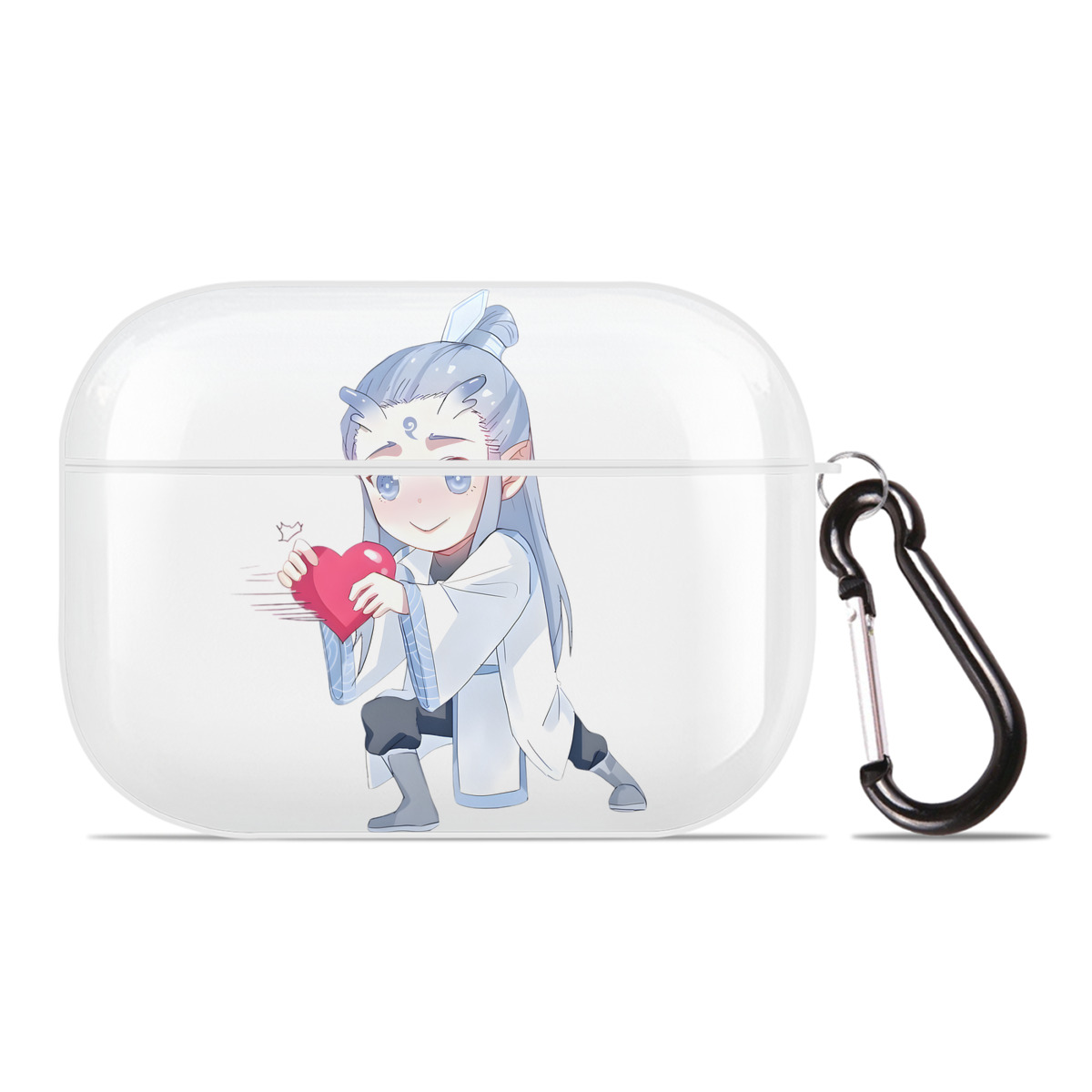 （画像用） Ne Zha 2 ナタ 魔童の大暴れ 【AirPods Pro用】ハードシェル保護ケース 耐衝撃・防指紋・カラビナ付き商品仕様