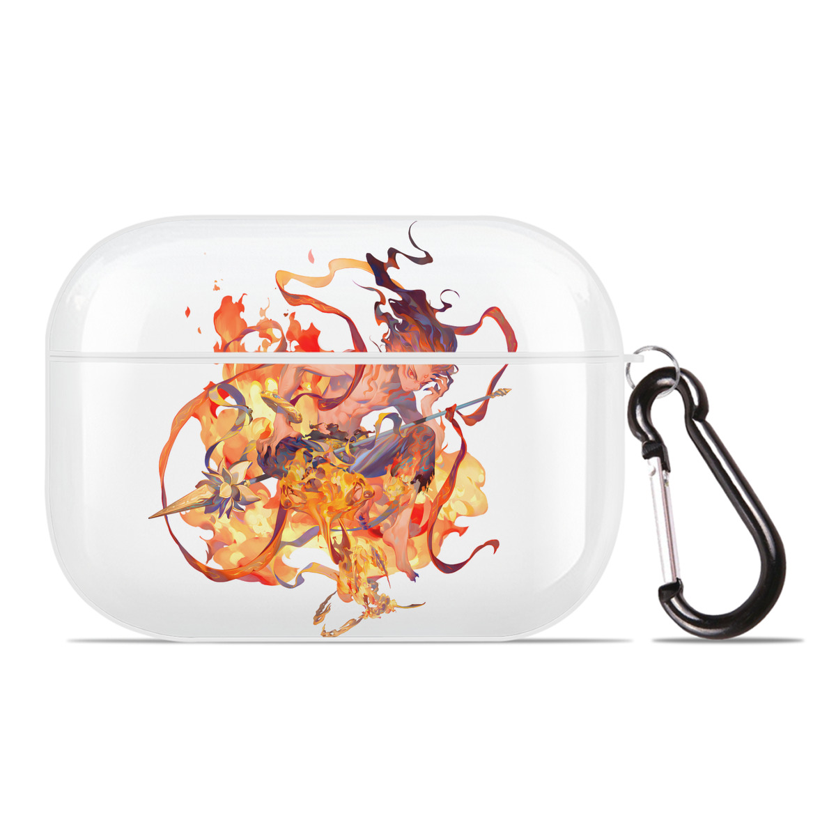 （画像用） Ne Zha 2 ナタ 魔童の大暴れ 【AirPods Pro用】ハードシェル保護ケース 耐衝撃・防指紋・カラビナ付き商品仕様