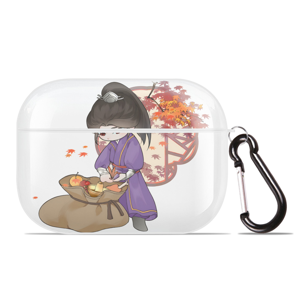（画像用） Ne Zha 2 ナタ 魔童の大暴れ 【AirPods Pro用】ハードシェル保護ケース 耐衝撃・防指紋・カラビナ付き商品仕様