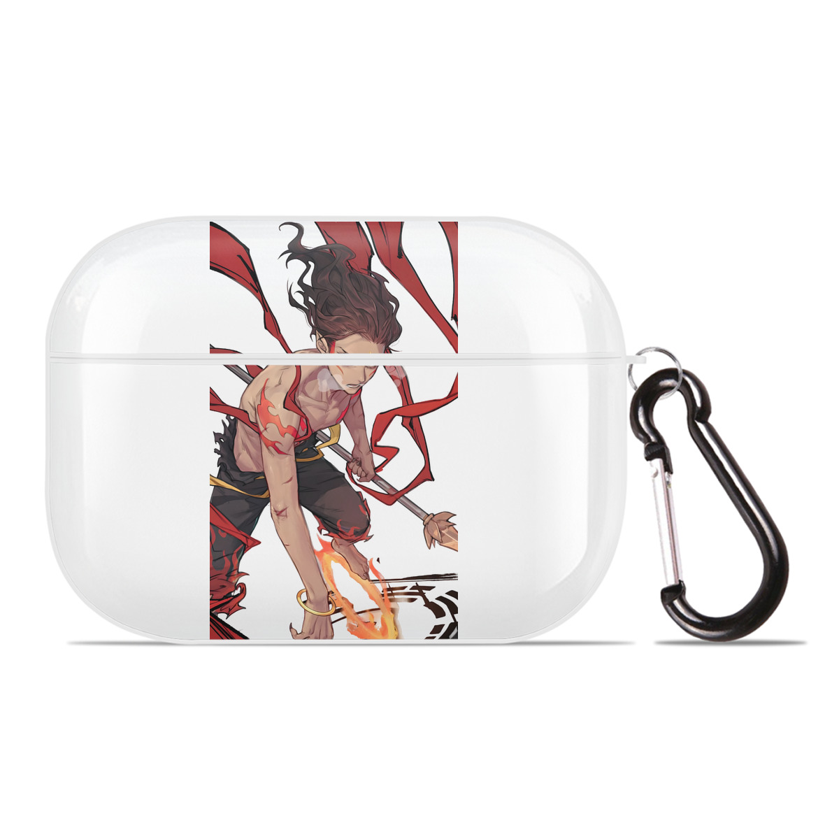 （画像用） Ne Zha 2 ナタ 魔童の大暴れ 【AirPods Pro用】ハードシェル保護ケース 耐衝撃・防指紋・カラビナ付き商品仕様