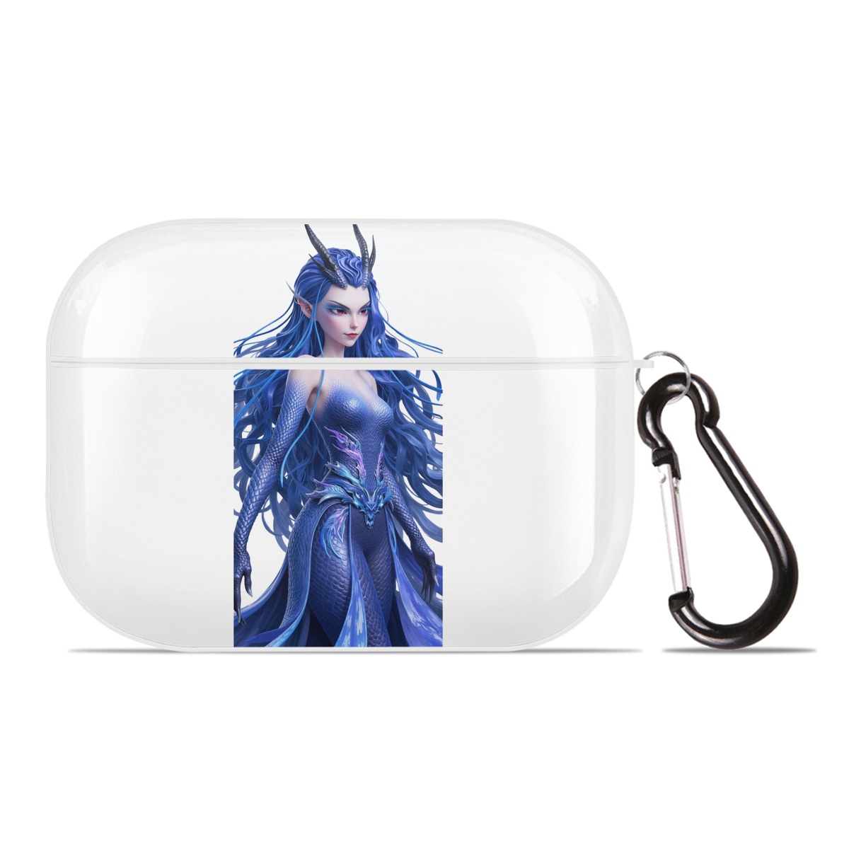 （画像用） Ne Zha 2 ナタ 魔童の大暴れ 【AirPods Pro用】ハードシェル保護ケース 耐衝撃・防指紋・カラビナ付き商品仕様