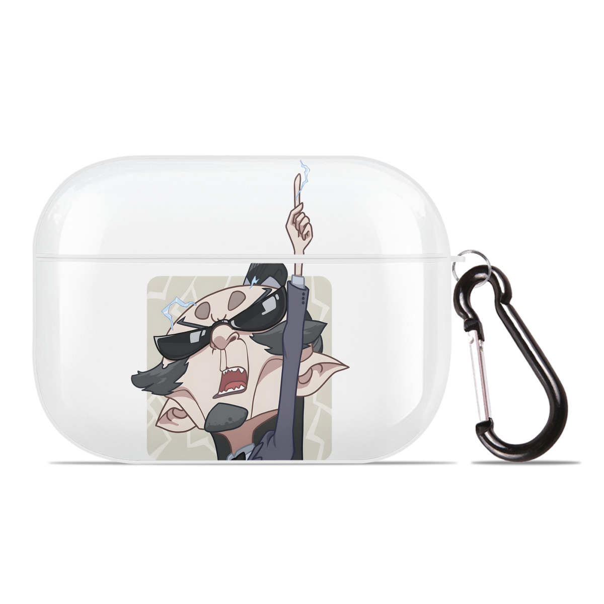 （画像用） Ne Zha 2 ナタ 魔童の大暴れ 【AirPods Pro用】ハードシェル保護ケース 耐衝撃・防指紋・カラビナ付き商品仕様