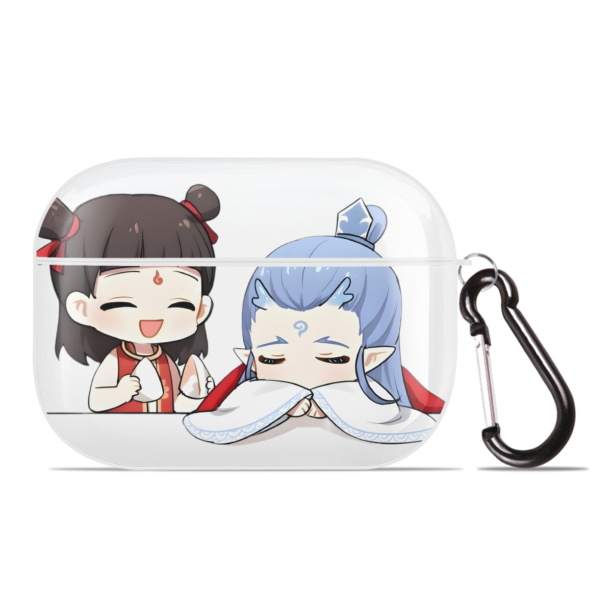 （画像用） Ne Zha 2 ナタ 魔童の大暴れ 【AirPods Pro用】ハードシェル保護ケース 耐衝撃・防指紋・カラビナ付き商品仕様