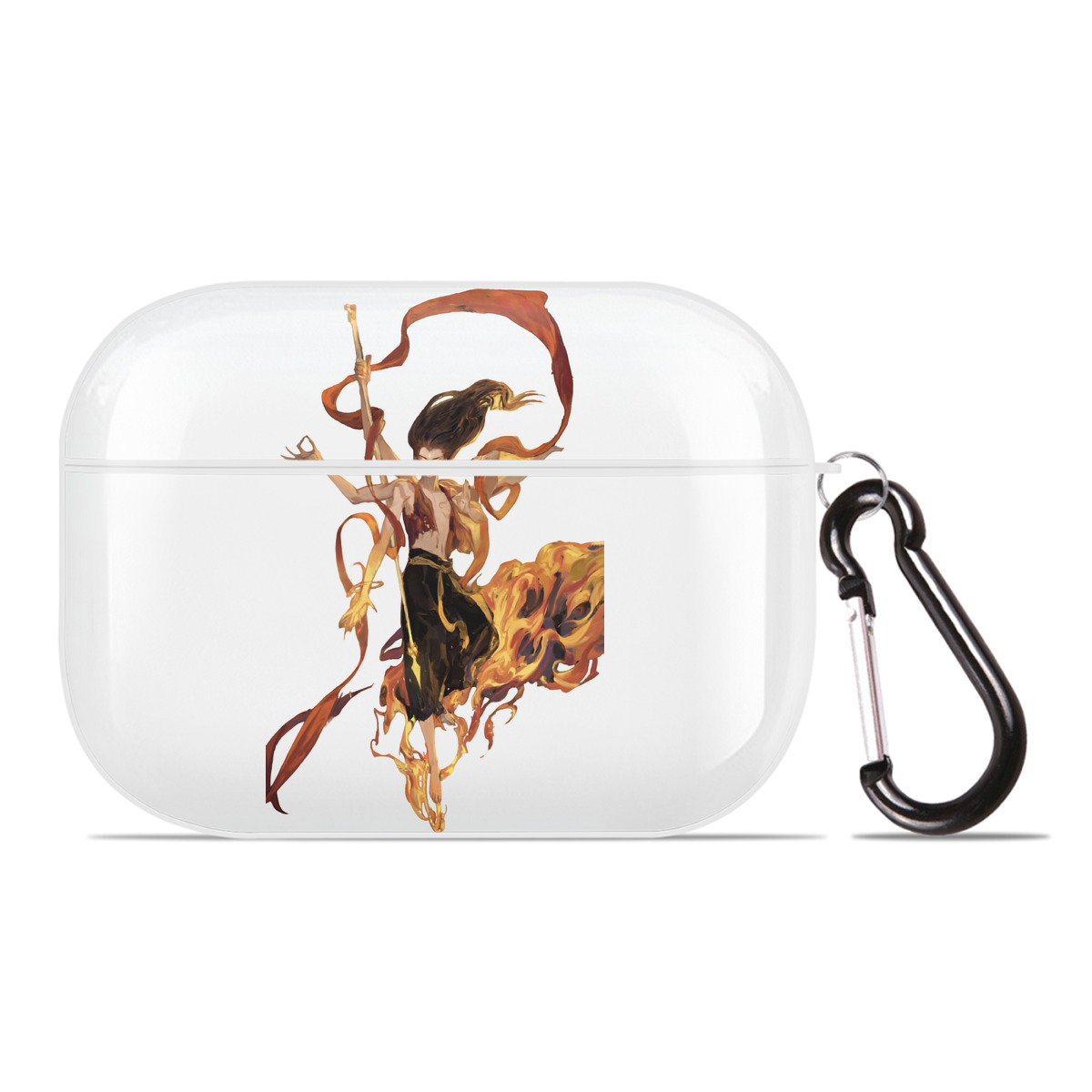 （画像用） Ne Zha 2 ナタ 魔童の大暴れ 【AirPods Pro用】ハードシェル保護ケース 耐衝撃・防指紋・カラビナ付き商品仕様