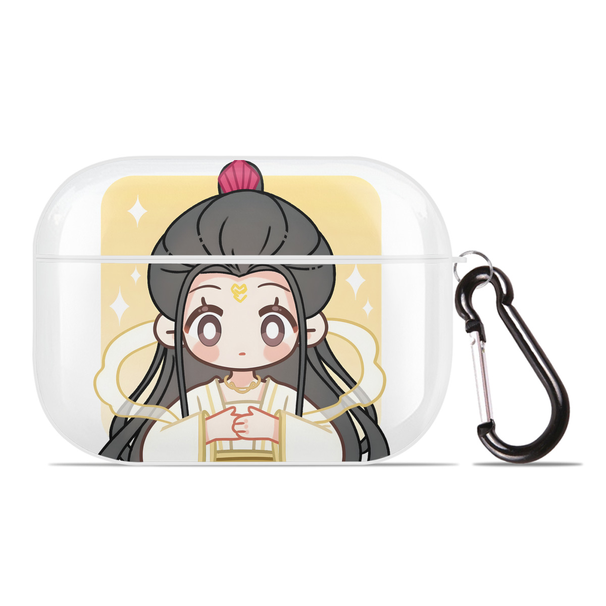 （画像用） Ne Zha 2 ナタ 魔童の大暴れ 【AirPods Pro用】ハードシェル保護ケース 耐衝撃・防指紋・カラビナ付き商品仕様