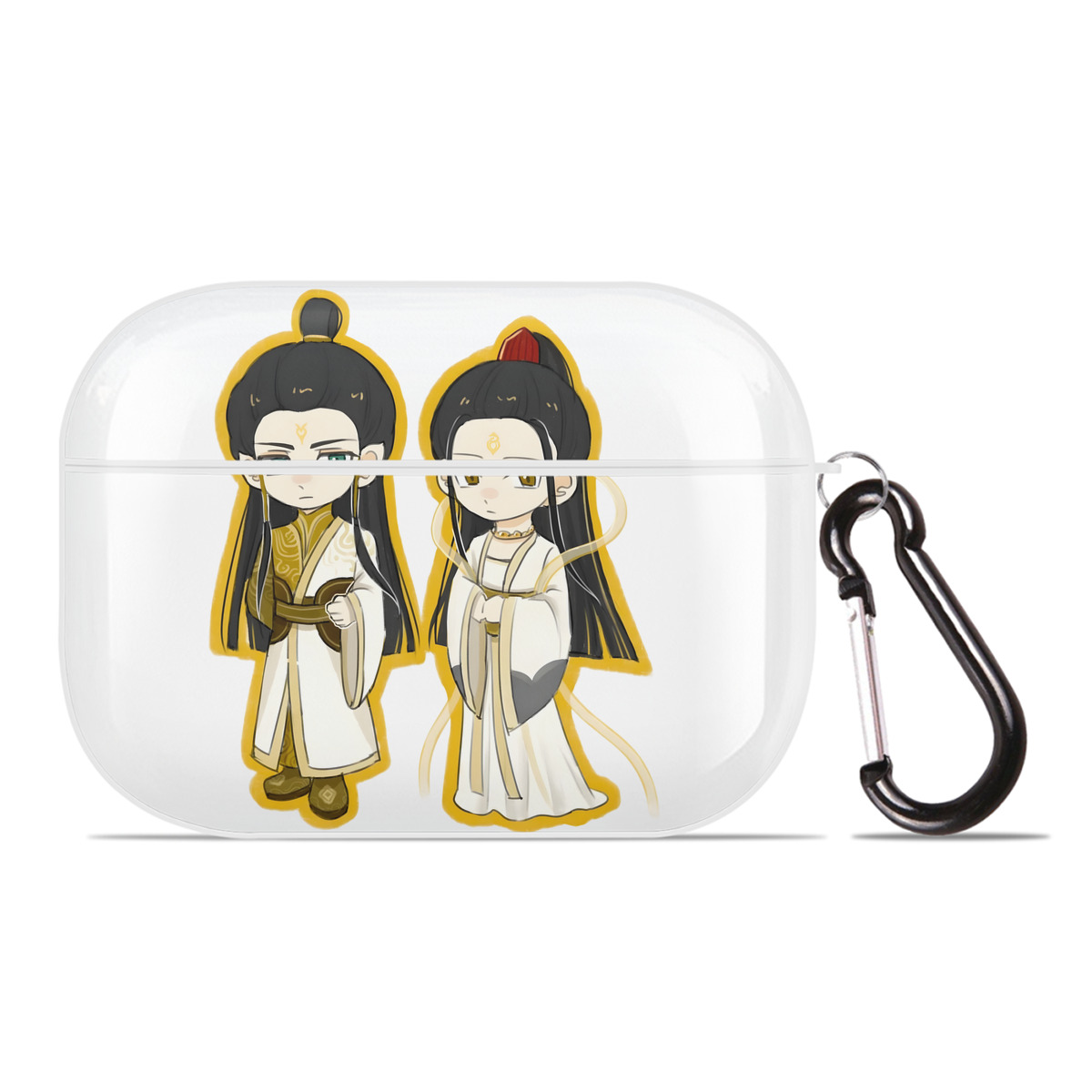（画像用） Ne Zha 2 ナタ 魔童の大暴れ 【AirPods Pro用】ハードシェル保護ケース 耐衝撃・防指紋・カラビナ付き商品仕様
