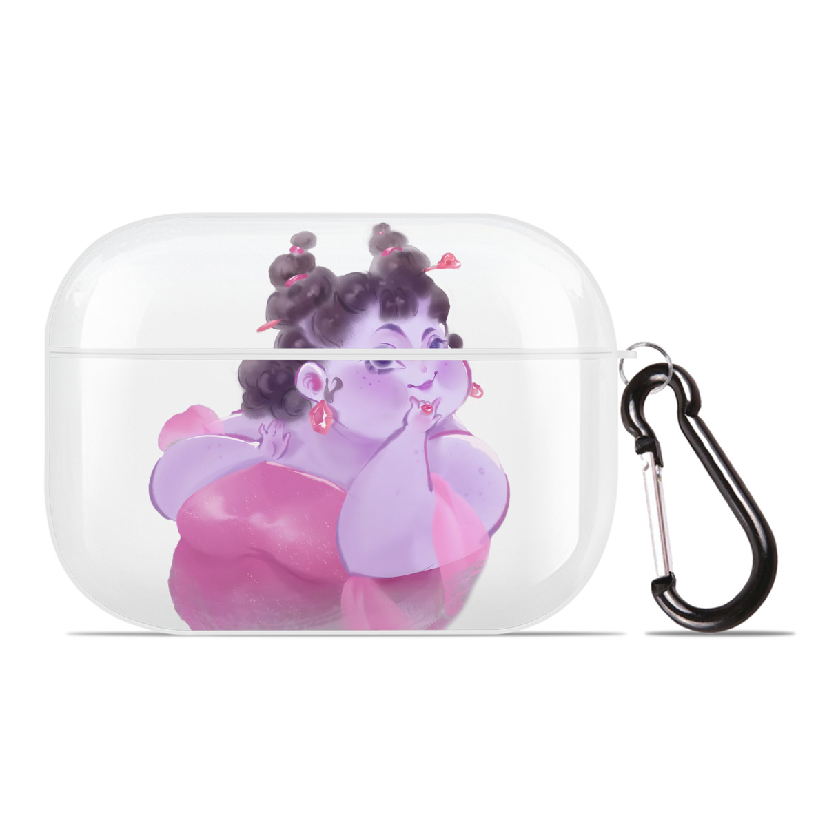 （画像用） Ne Zha 2 ナタ 魔童の大暴れ 【AirPods Pro用】ハードシェル保護ケース 耐衝撃・防指紋・カラビナ付き商品仕様