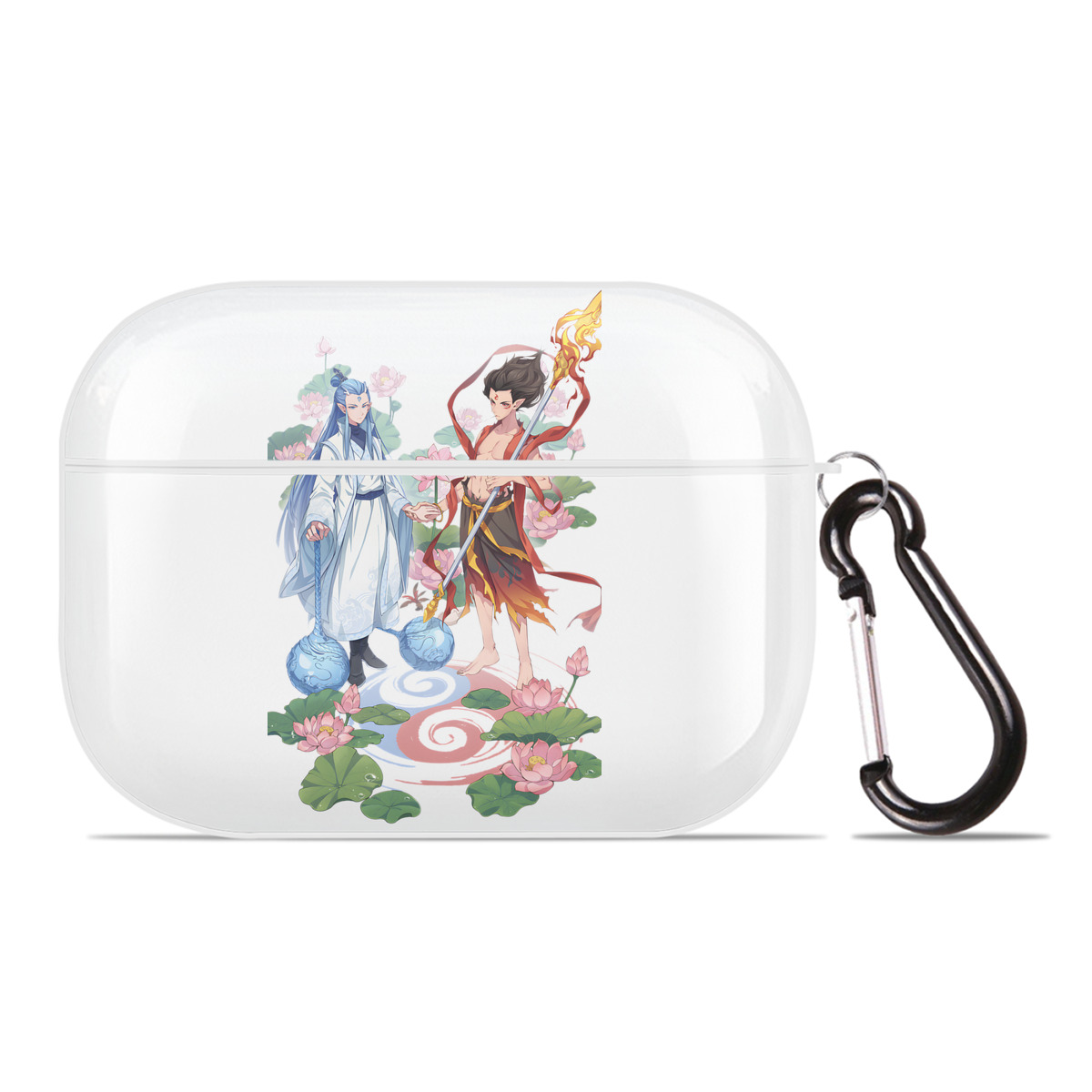 （画像用） Ne Zha 2 ナタ 魔童の大暴れ 【AirPods Pro用】ハードシェル保護ケース 耐衝撃・防指紋・カラビナ付き商品仕様