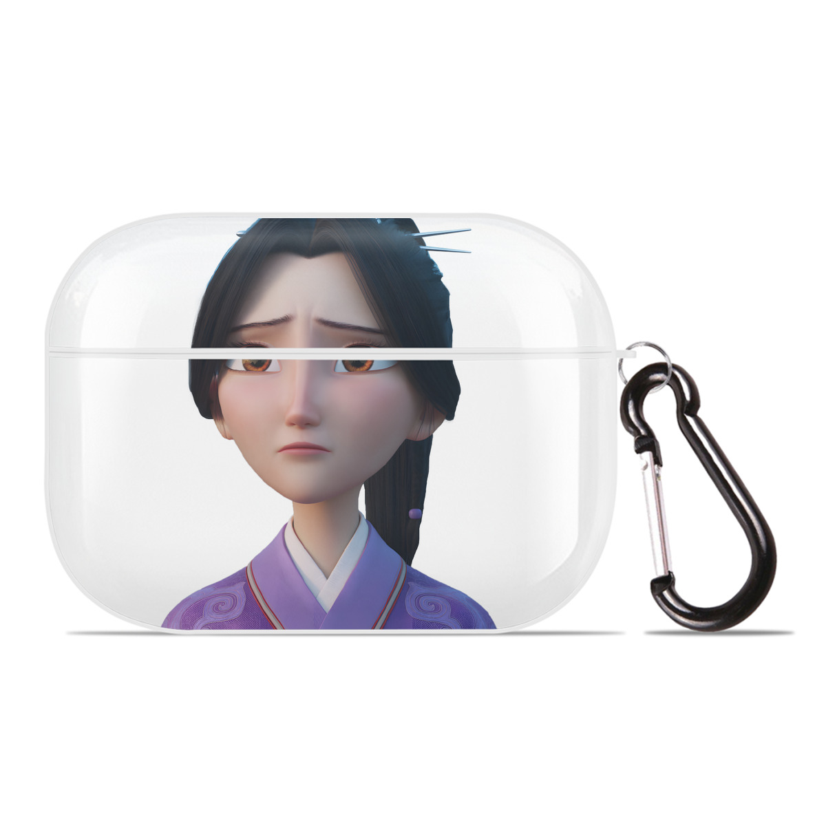 （画像用） Ne Zha 2 ナタ 魔童の大暴れ 【AirPods Pro用】ハードシェル保護ケース 耐衝撃・防指紋・カラビナ付き商品仕様
