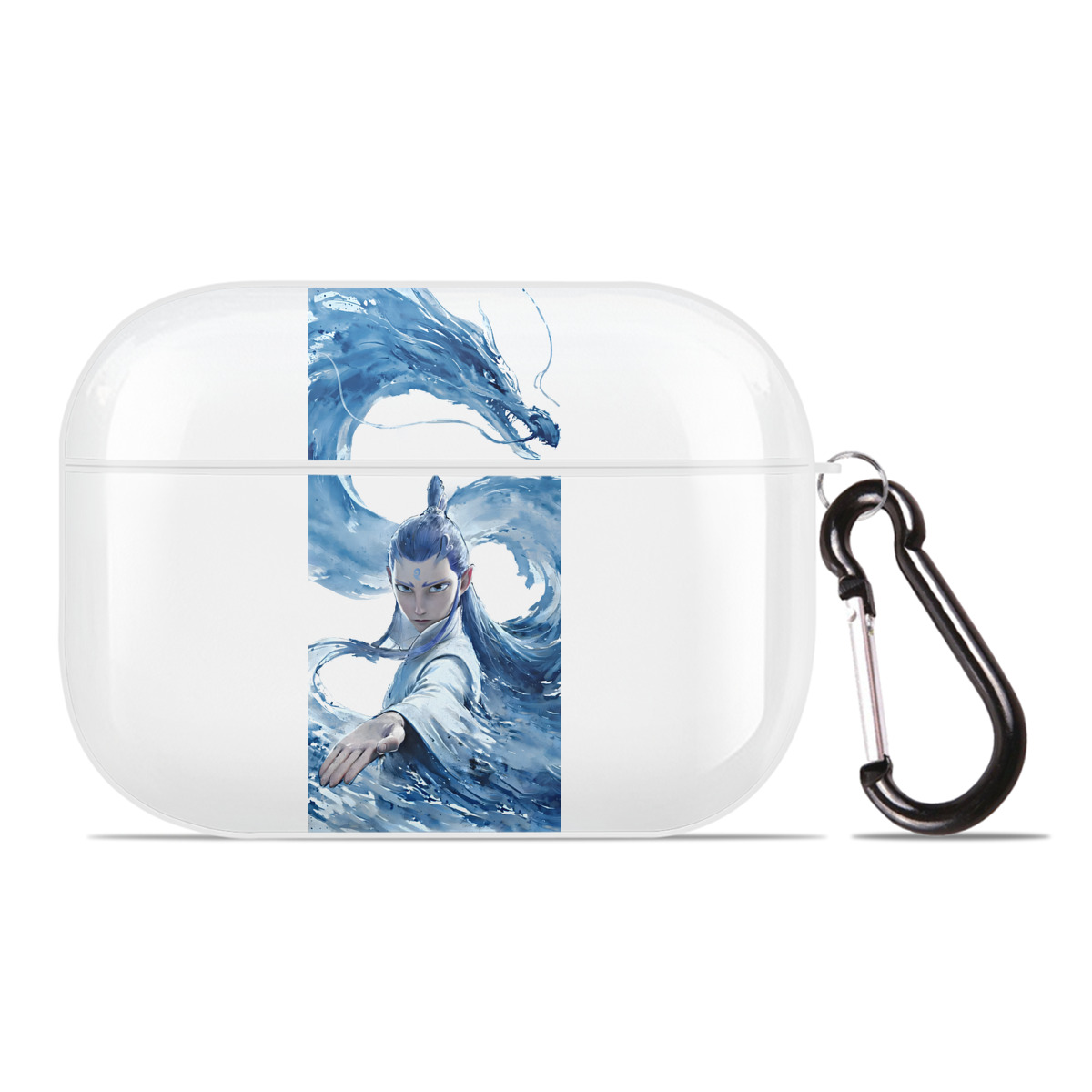 （画像用） Ne Zha 2 ナタ 魔童の大暴れ 【AirPods Pro用】ハードシェル保護ケース 耐衝撃・防指紋・カラビナ付き商品仕様