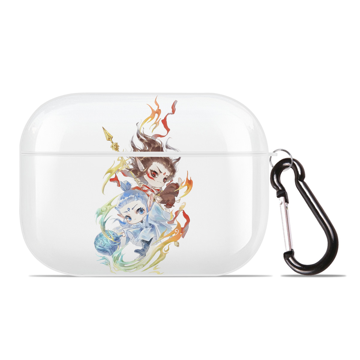 （画像用） Ne Zha 2 ナタ 魔童の大暴れ 【AirPods Pro用】ハードシェル保護ケース 耐衝撃・防指紋・カラビナ付き商品仕様
