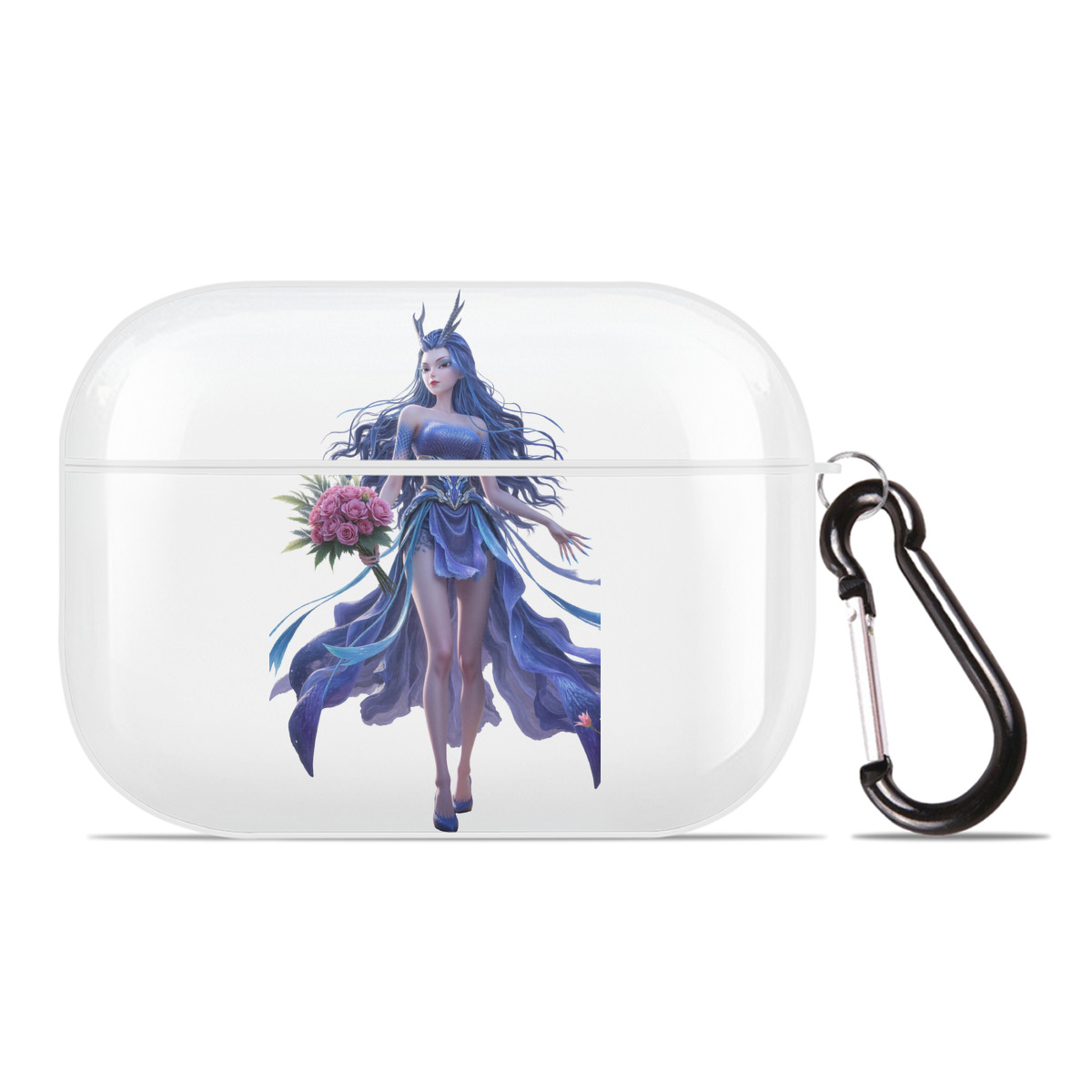 （画像用） Ne Zha 2 ナタ 魔童の大暴れ 【AirPods Pro用】ハードシェル保護ケース 耐衝撃・防指紋・カラビナ付き商品仕様