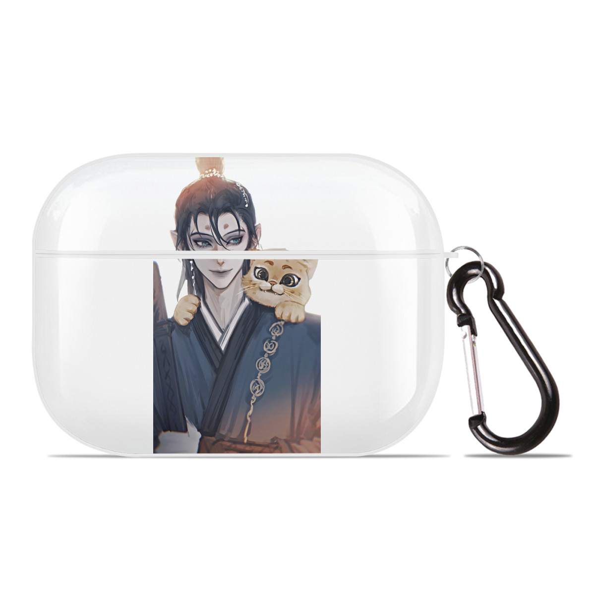 （画像用） Ne Zha 2 ナタ 魔童の大暴れ 【AirPods Pro用】ハードシェル保護ケース 耐衝撃・防指紋・カラビナ付き商品仕様