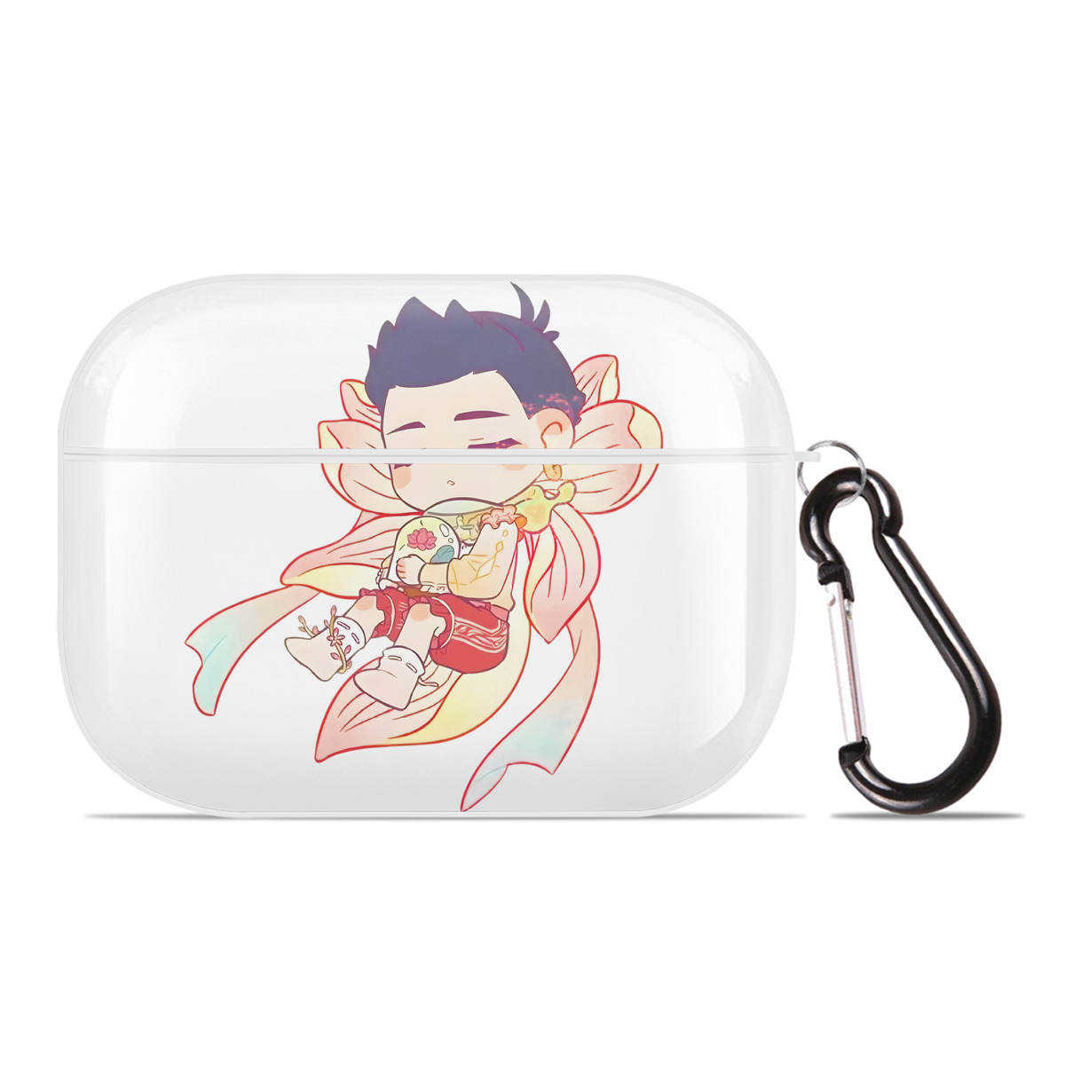 （画像用） Ne Zha 2 ナタ 魔童の大暴れ 【AirPods Pro用】ハードシェル保護ケース 耐衝撃・防指紋・カラビナ付き商品仕様