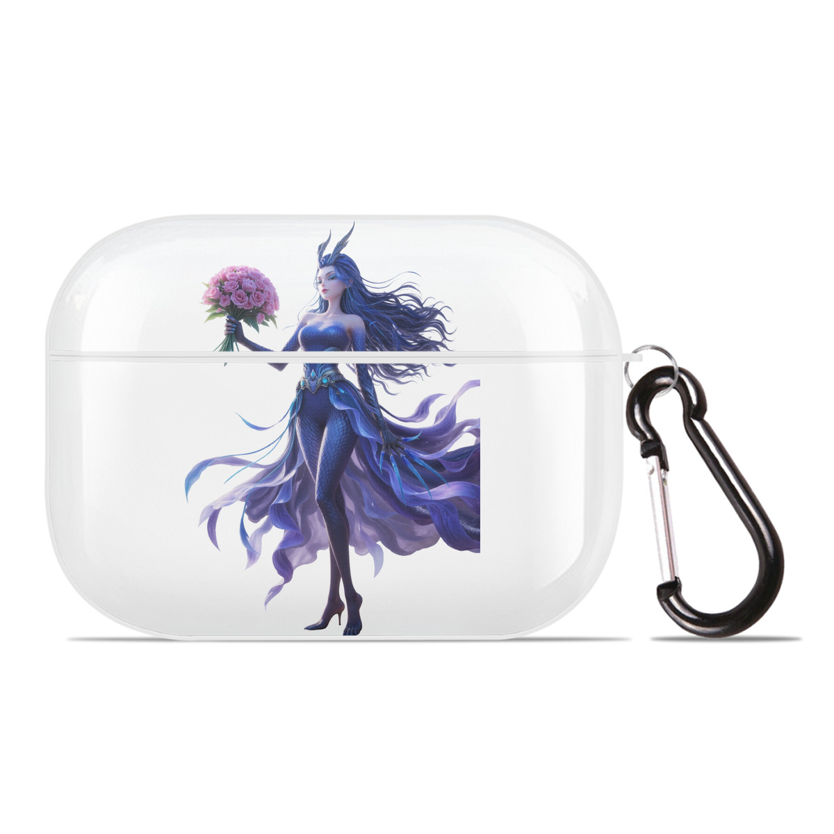 （画像用） Ne Zha 2 ナタ 魔童の大暴れ 【AirPods Pro用】ハードシェル保護ケース 耐衝撃・防指紋・カラビナ付き商品仕様