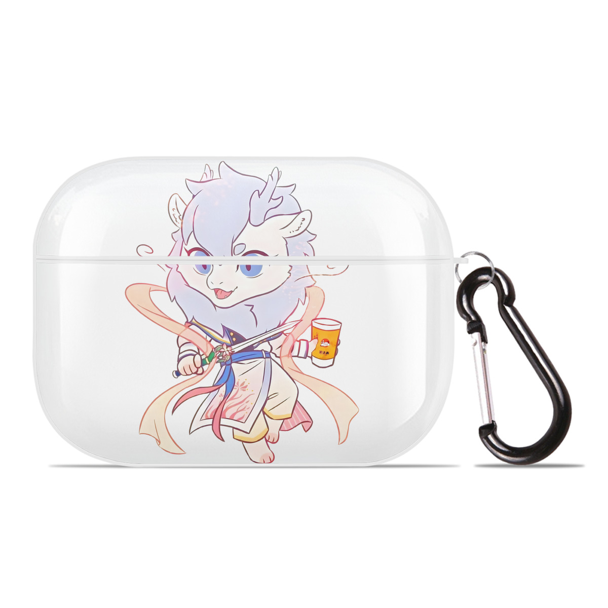 （画像用） Ne Zha 2 ナタ 魔童の大暴れ 【AirPods Pro用】ハードシェル保護ケース 耐衝撃・防指紋・カラビナ付き商品仕様