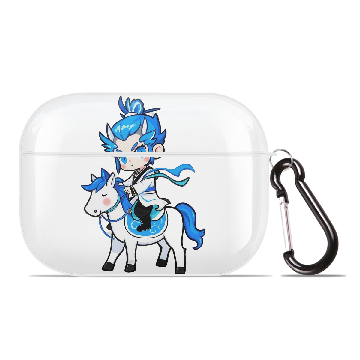 （画像用） Ne Zha 2 ナタ 魔童の大暴れ 【AirPods Pro用】ハードシェル保護ケース 耐衝撃・防指紋・カラビナ付き商品仕様