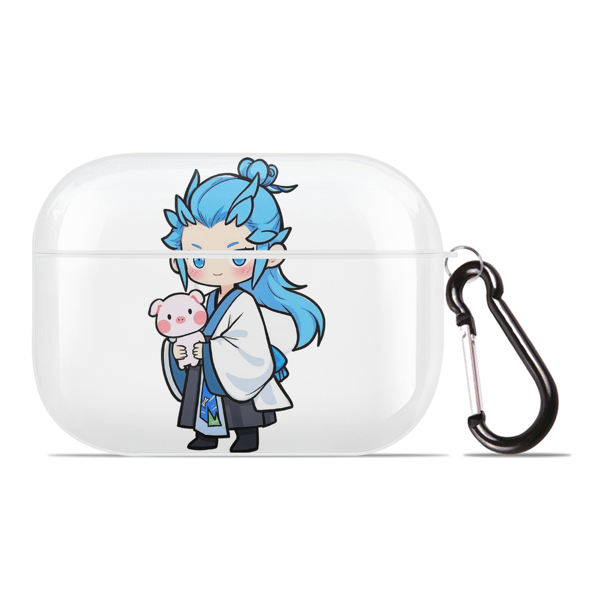 （画像用） Ne Zha 2 ナタ 魔童の大暴れ 【AirPods Pro用】ハードシェル保護ケース 耐衝撃・防指紋・カラビナ付き商品仕様