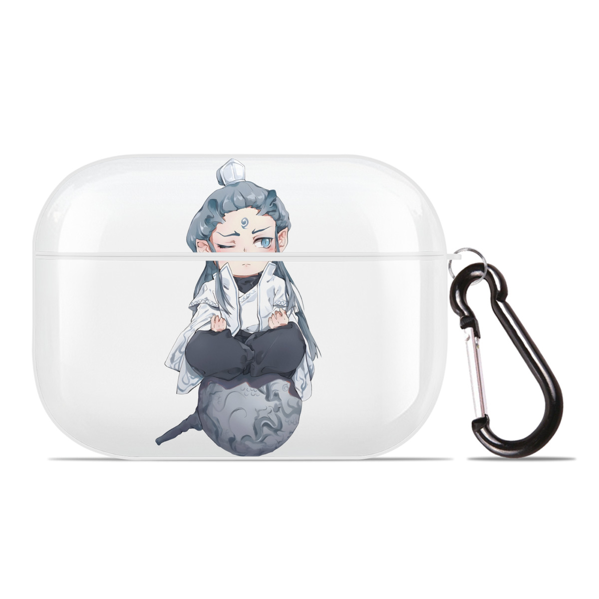 （画像用） Ne Zha 2 ナタ 魔童の大暴れ 【AirPods Pro用】ハードシェル保護ケース 耐衝撃・防指紋・カラビナ付き商品仕様