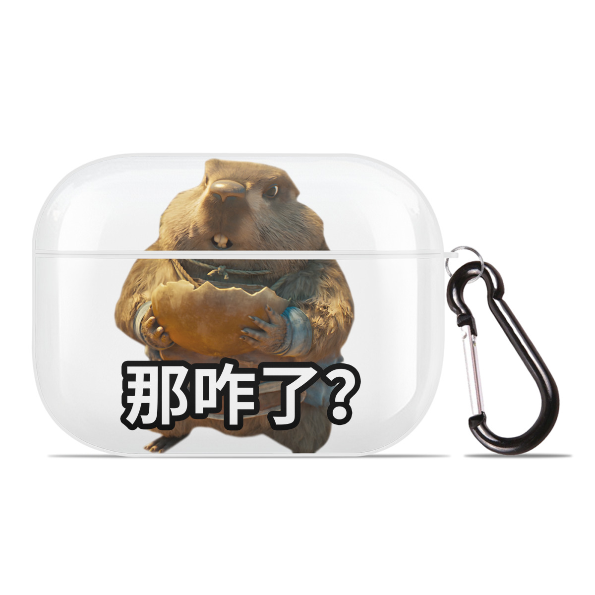（画像用） Ne Zha 2 ナタ 魔童の大暴れ 【AirPods Pro用】ハードシェル保護ケース 耐衝撃・防指紋・カラビナ付き商品仕様