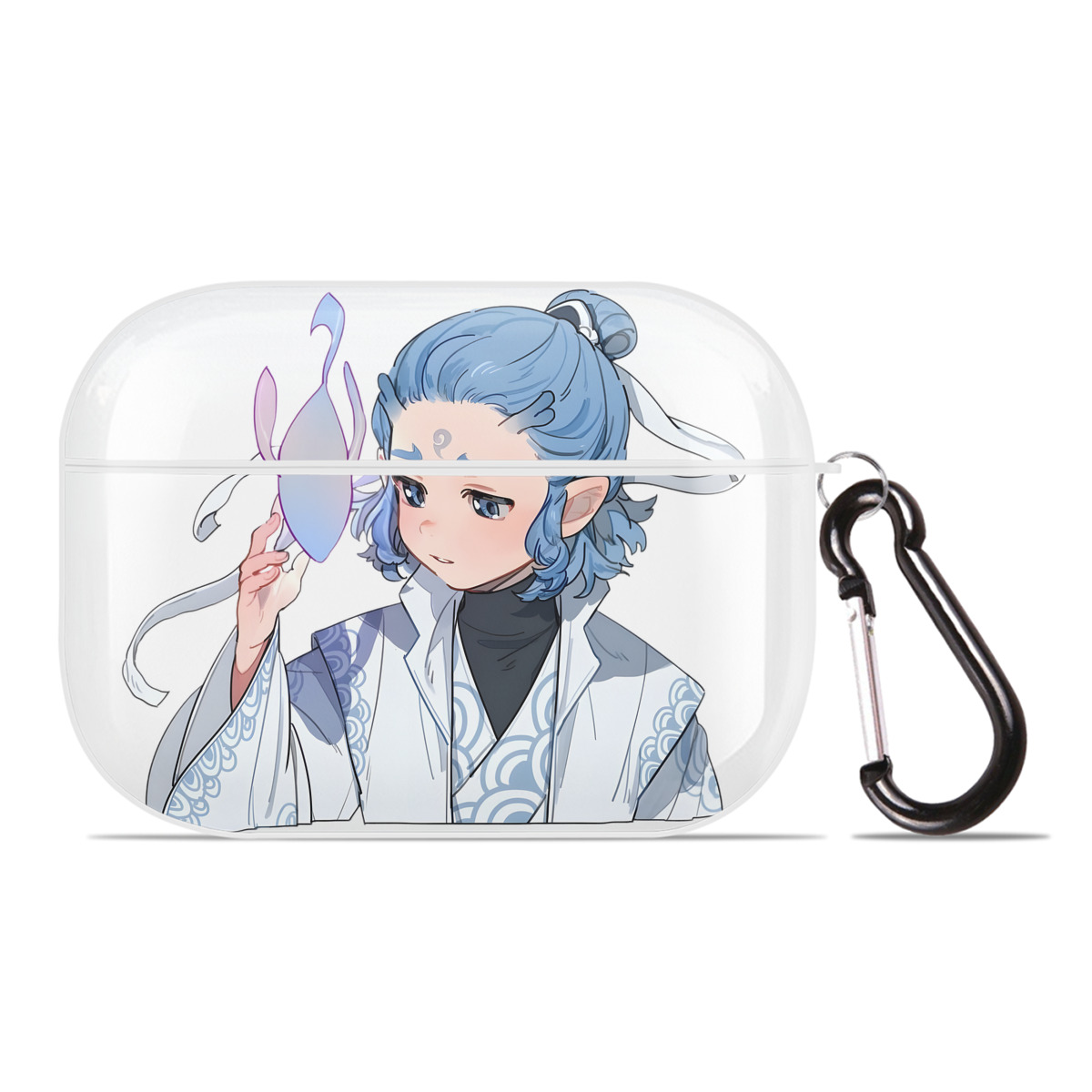 （画像用） Ne Zha 2 ナタ 魔童の大暴れ 【AirPods Pro用】ハードシェル保護ケース 耐衝撃・防指紋・カラビナ付き商品仕様
