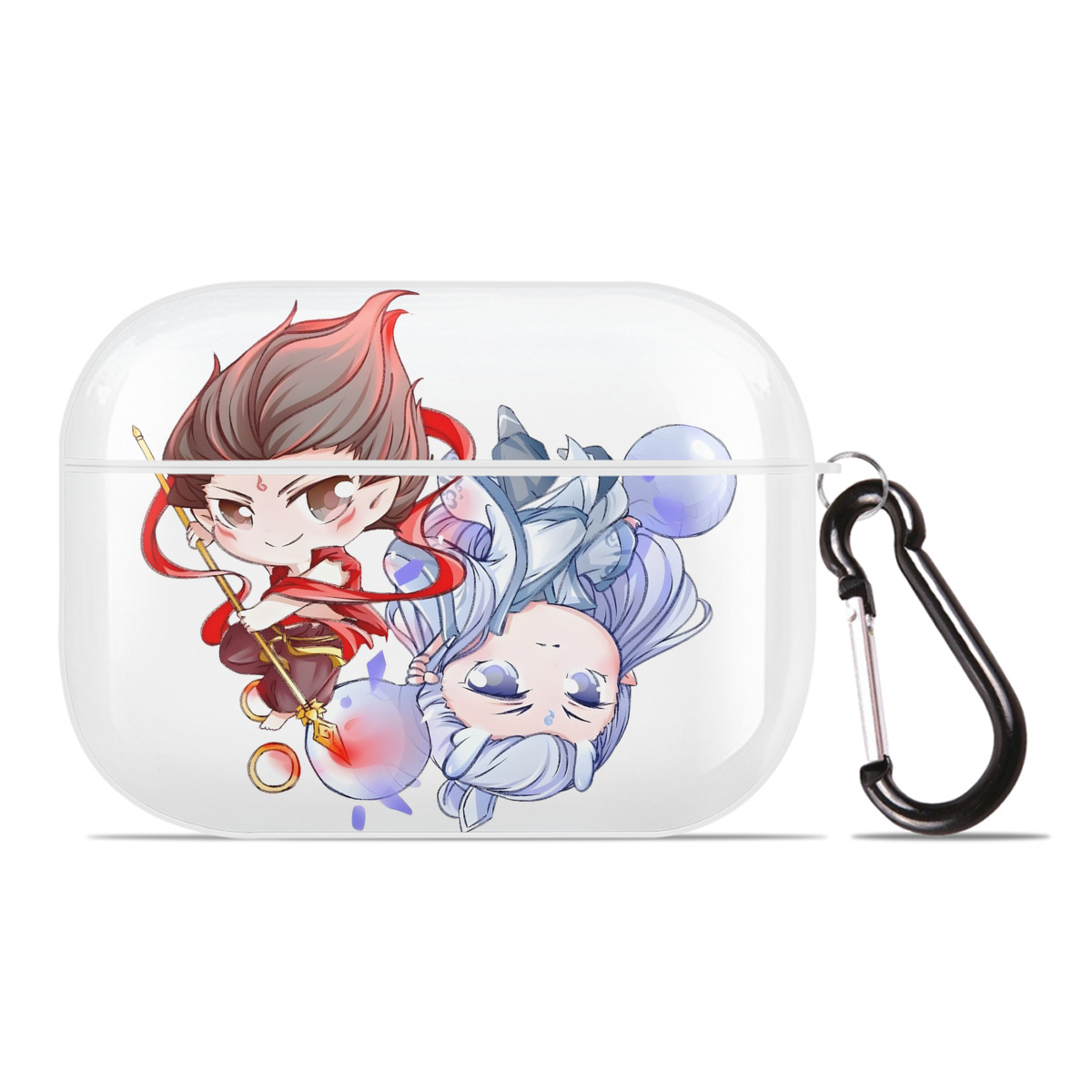 （画像用） Ne Zha 2 ナタ 魔童の大暴れ 【AirPods Pro用】ハードシェル保護ケース 耐衝撃・防指紋・カラビナ付き商品仕様