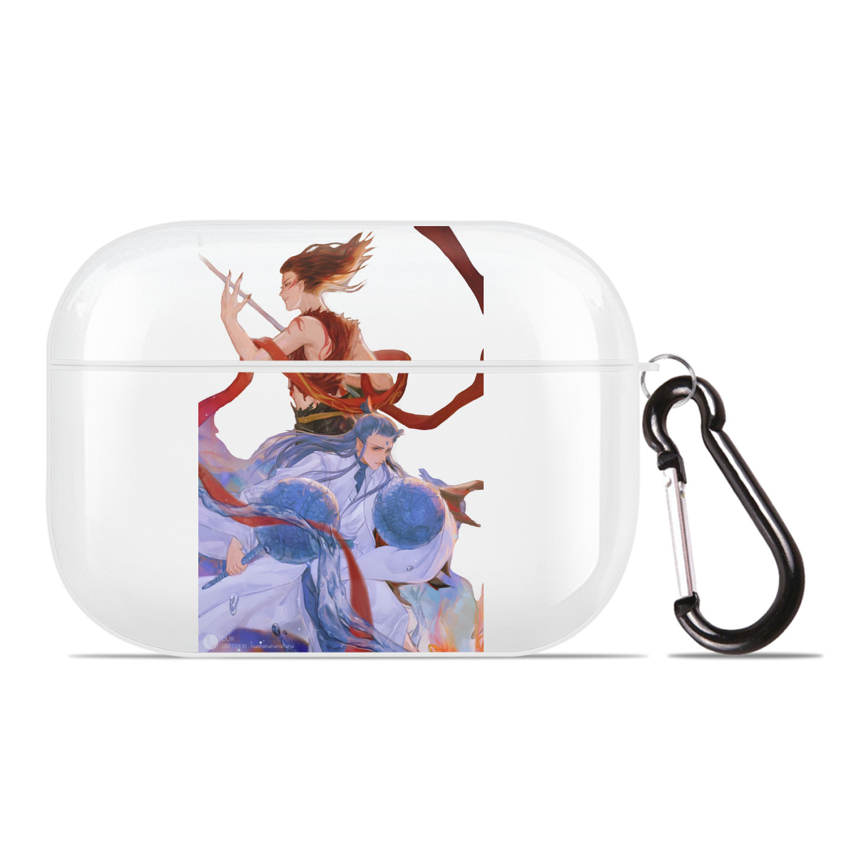 （画像用） Ne Zha 2 ナタ 魔童の大暴れ 【AirPods Pro用】ハードシェル保護ケース 耐衝撃・防指紋・カラビナ付き商品仕様