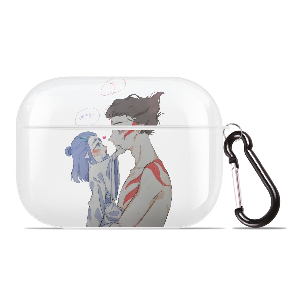 （画像用） Ne Zha 2 ナタ 魔童の大暴れ 【AirPods Pro用】ハードシェル保護ケース 耐衝撃・防指紋・カラビナ付き商品仕様