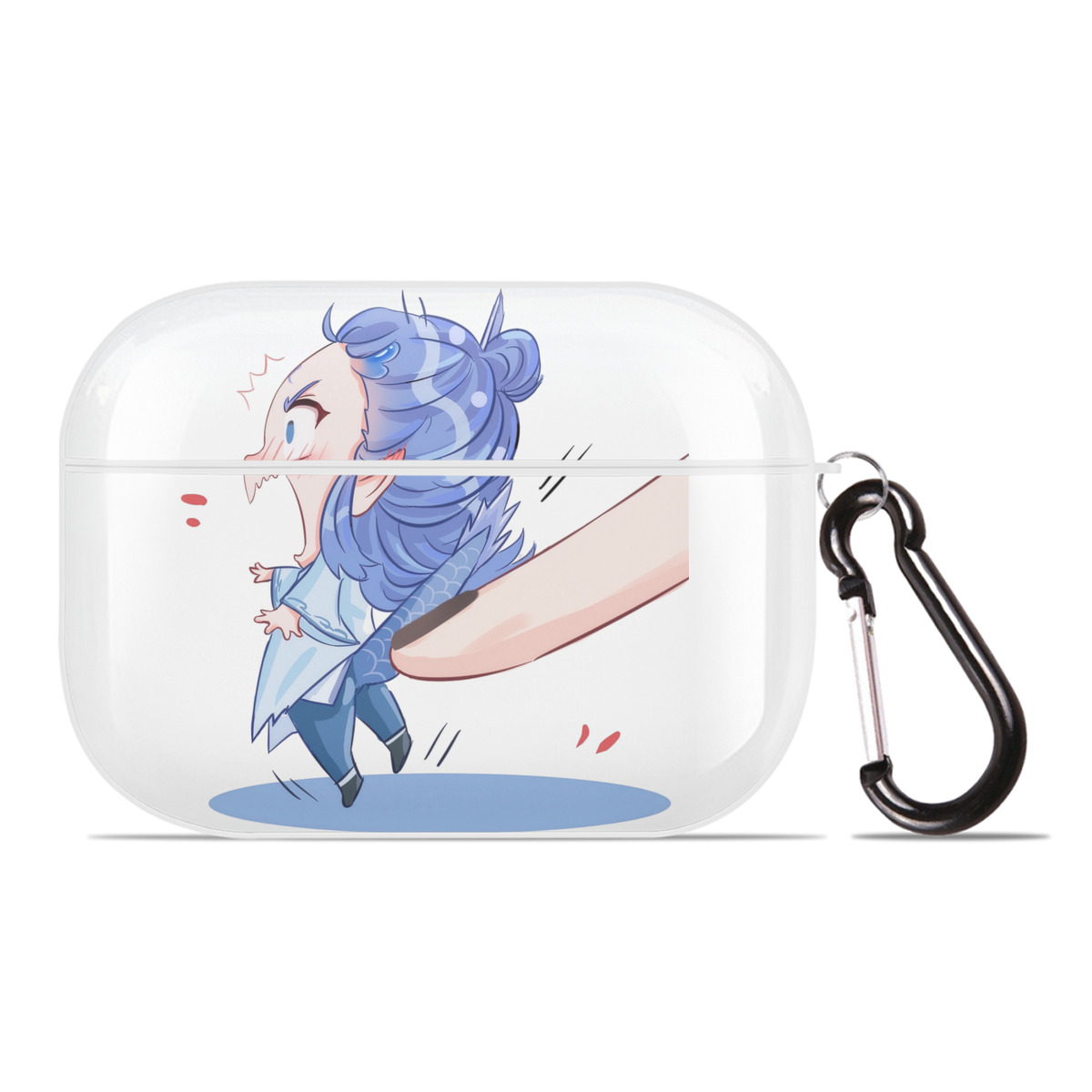 （画像用） Ne Zha 2 ナタ 魔童の大暴れ 【AirPods Pro用】ハードシェル保護ケース 耐衝撃・防指紋・カラビナ付き商品仕様