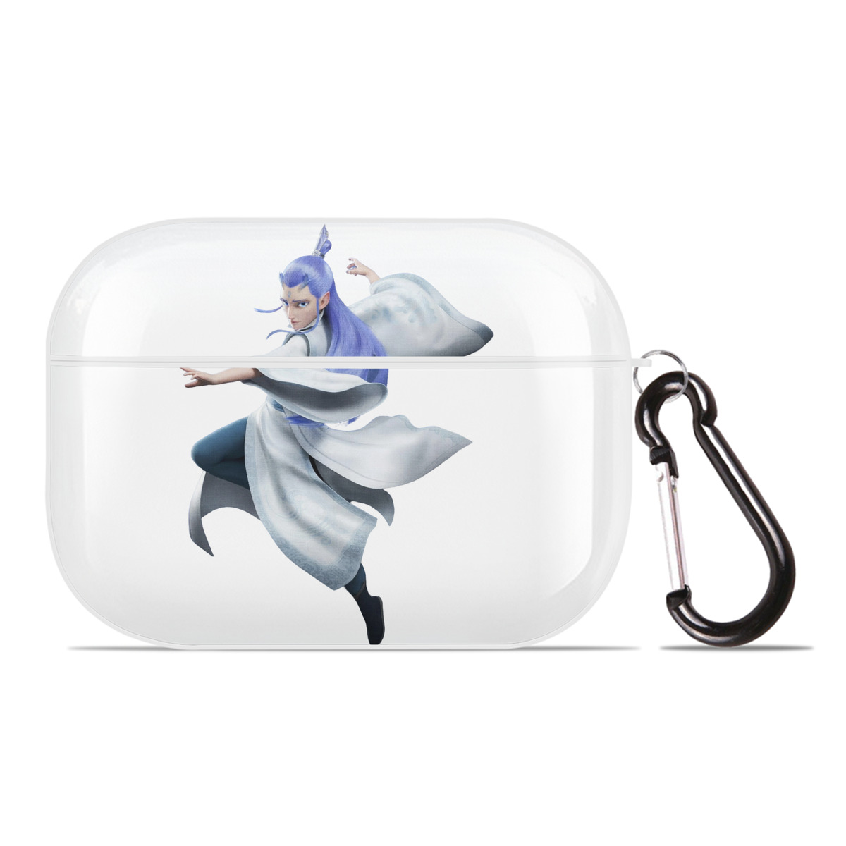 （画像用） Ne Zha 2 ナタ 魔童の大暴れ 【AirPods Pro用】ハードシェル保護ケース 耐衝撃・防指紋・カラビナ付き商品仕様