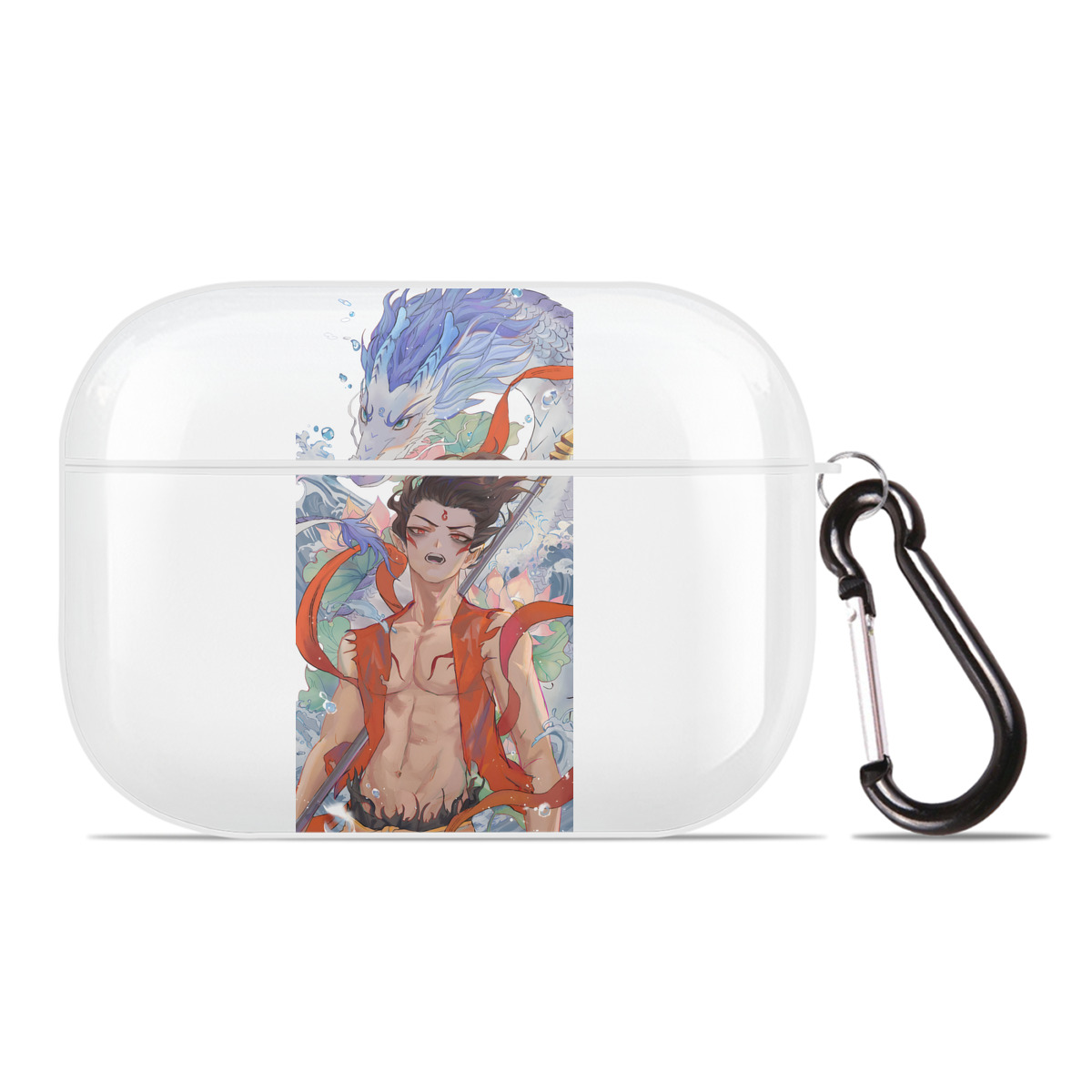 （画像用） Ne Zha 2 ナタ 魔童の大暴れ 【AirPods Pro用】ハードシェル保護ケース 耐衝撃・防指紋・カラビナ付き商品仕様