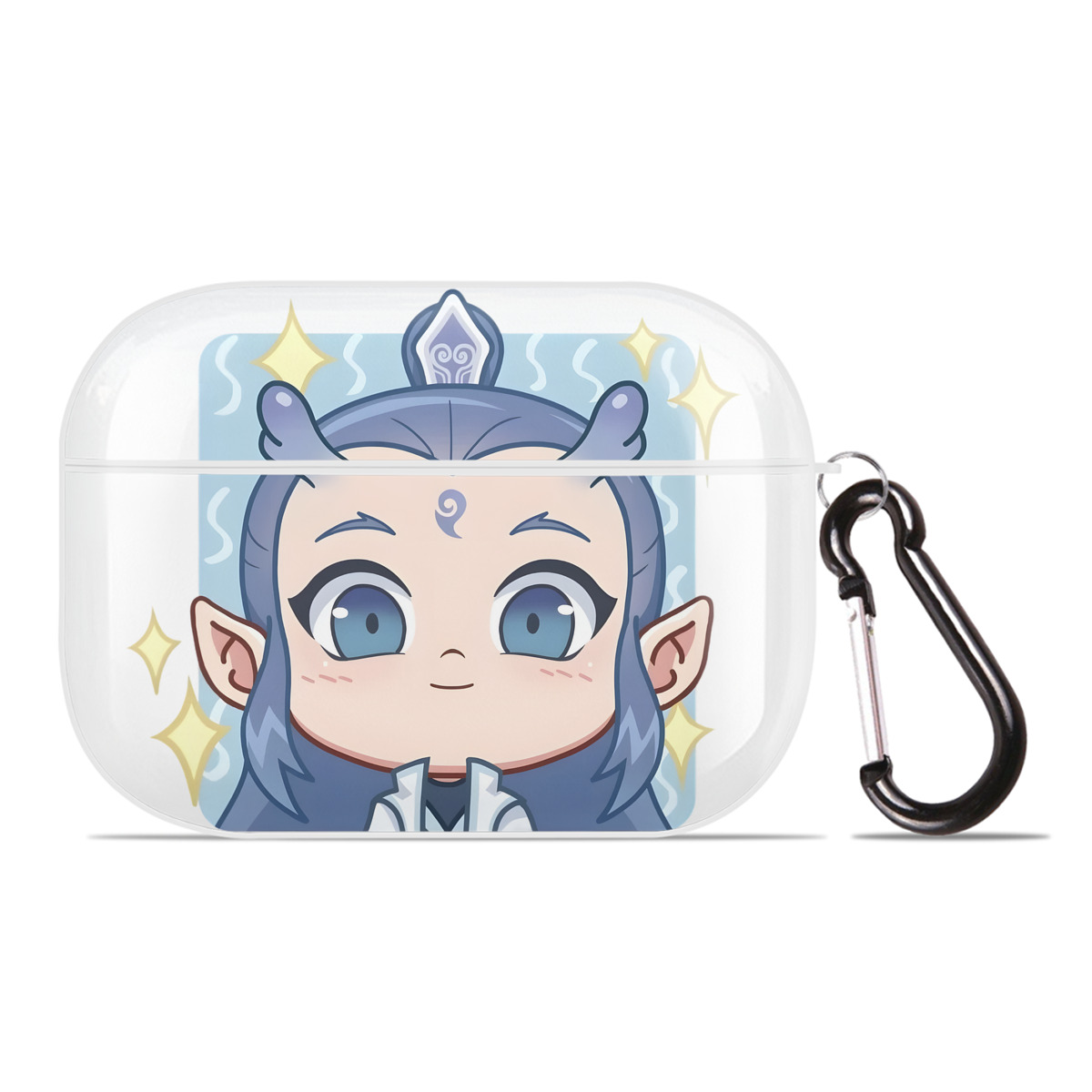 （画像用） Ne Zha 2 ナタ 魔童の大暴れ 【AirPods Pro用】ハードシェル保護ケース 耐衝撃・防指紋・カラビナ付き商品仕様